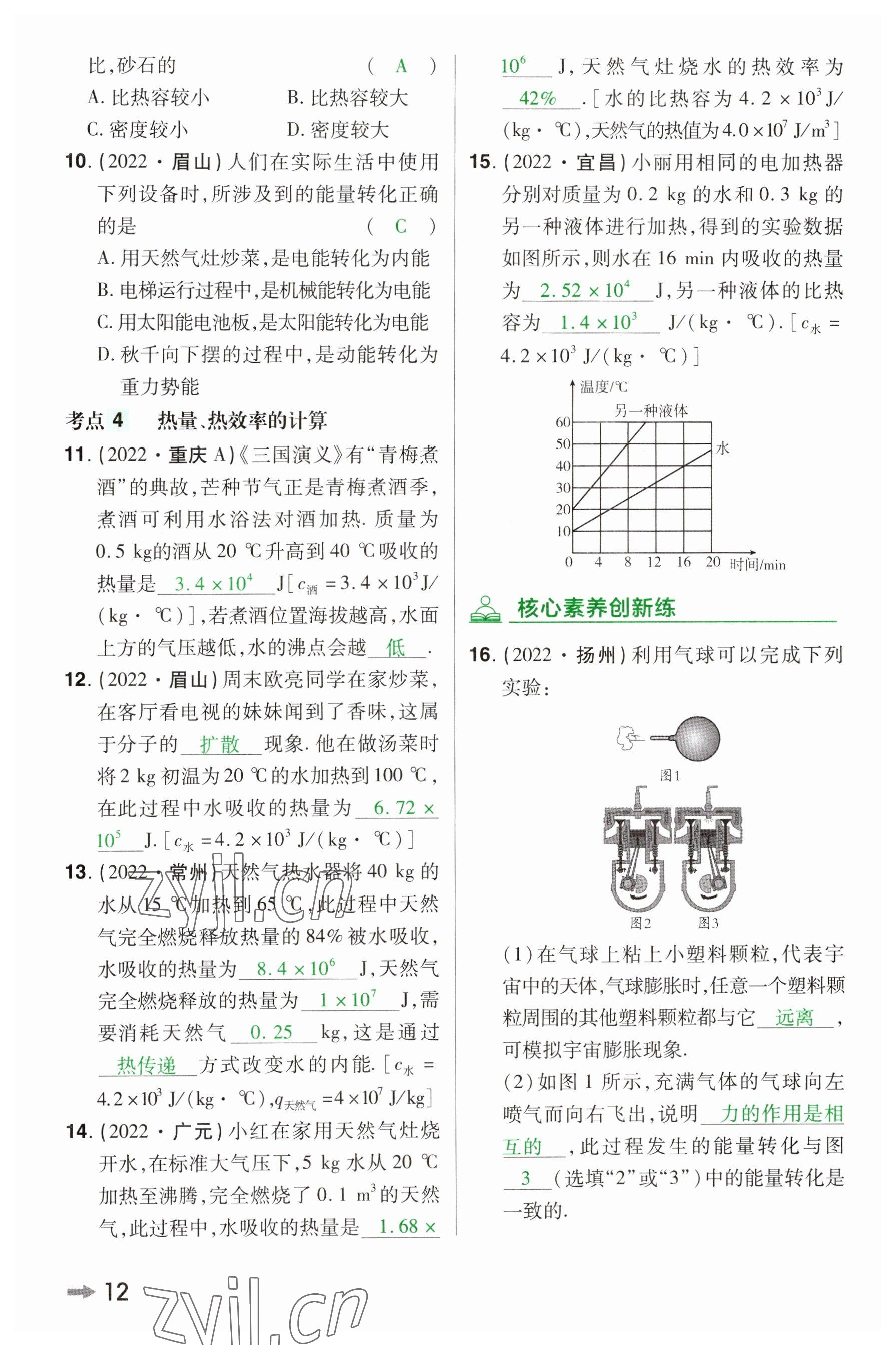 2023年領(lǐng)揚(yáng)文化中考研究物理河南專版 參考答案第11頁(yè)