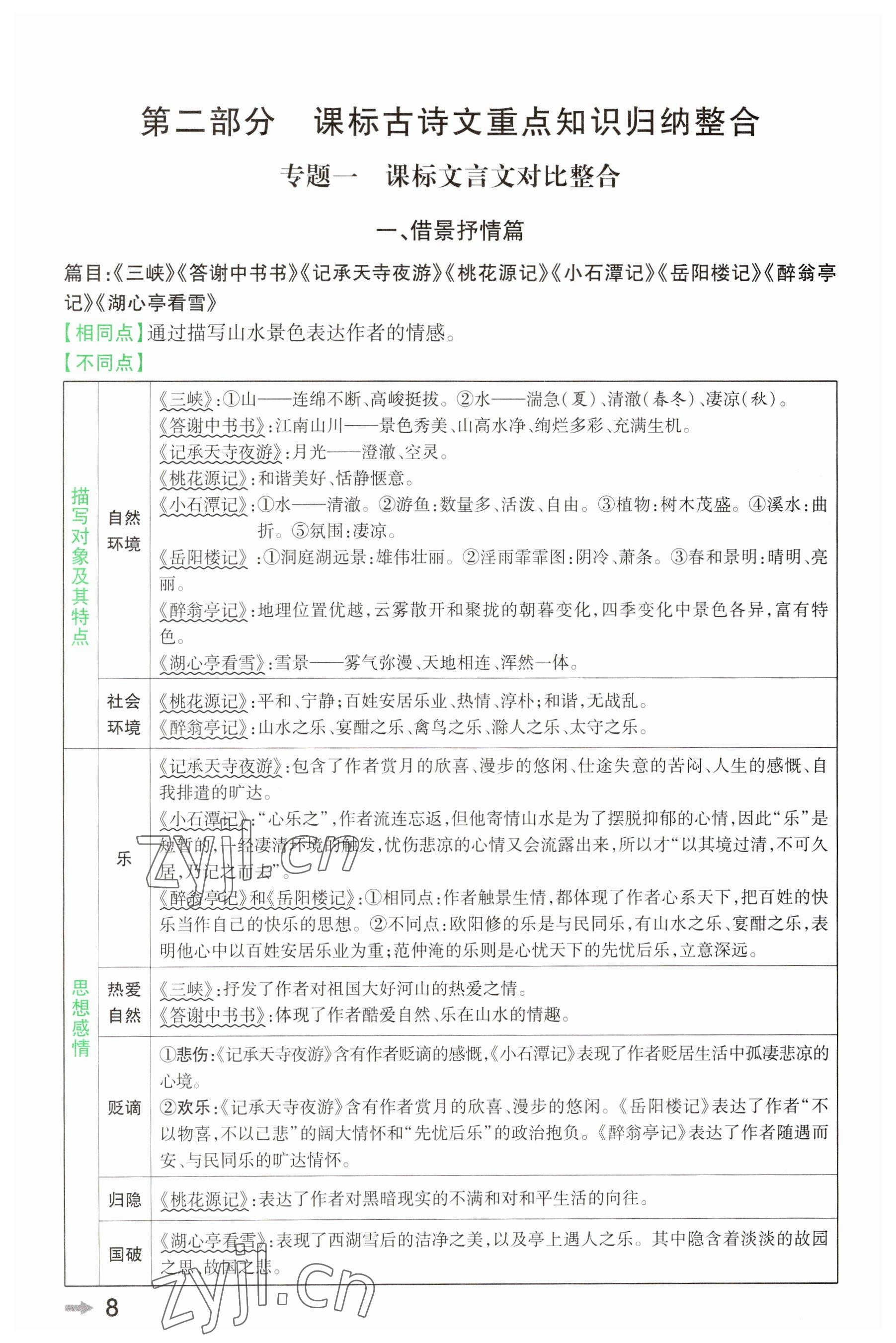 2023年領(lǐng)揚(yáng)文化中考研究語文河南專版 參考答案第7頁