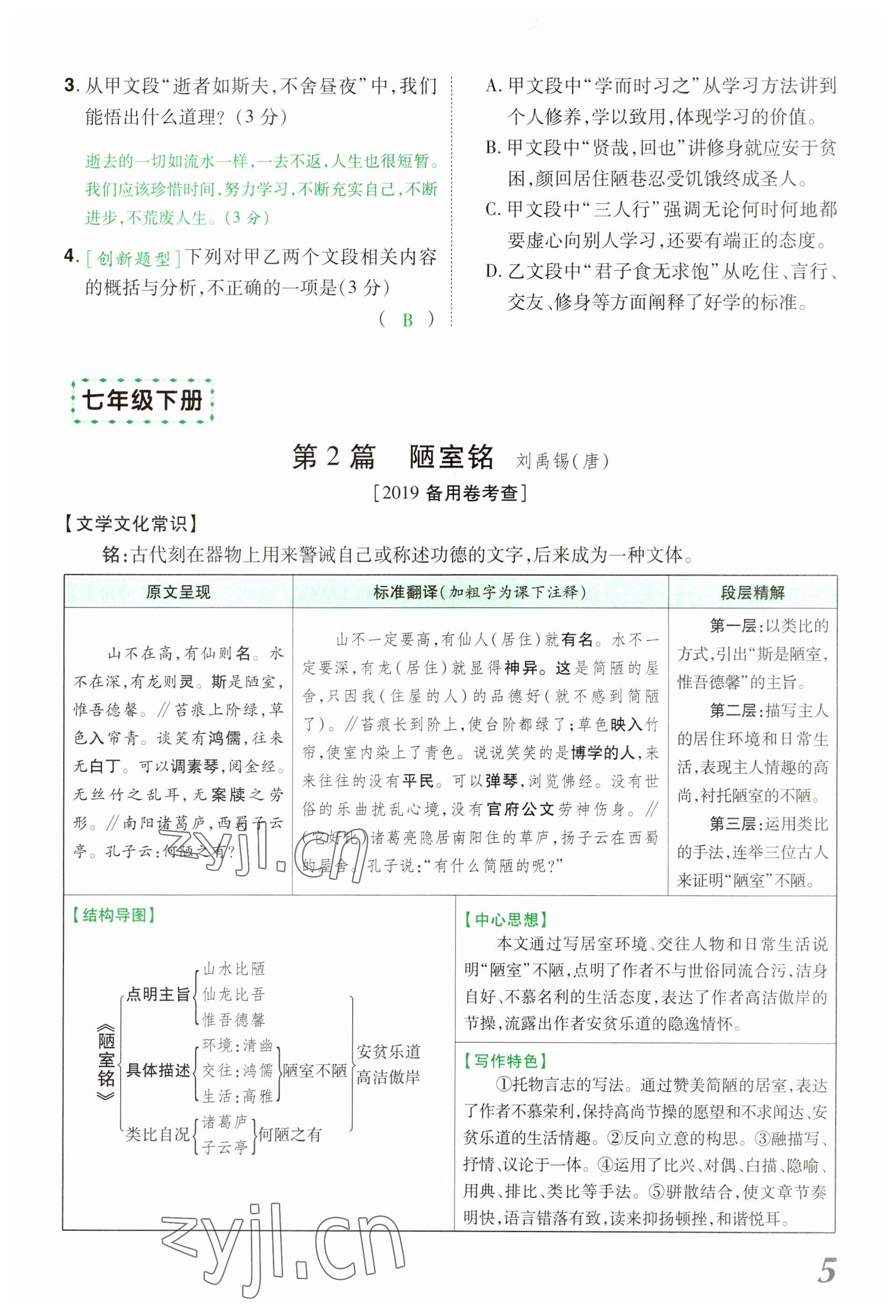 2023年領(lǐng)揚(yáng)文化中考研究語(yǔ)文河南專版 參考答案第5頁(yè)