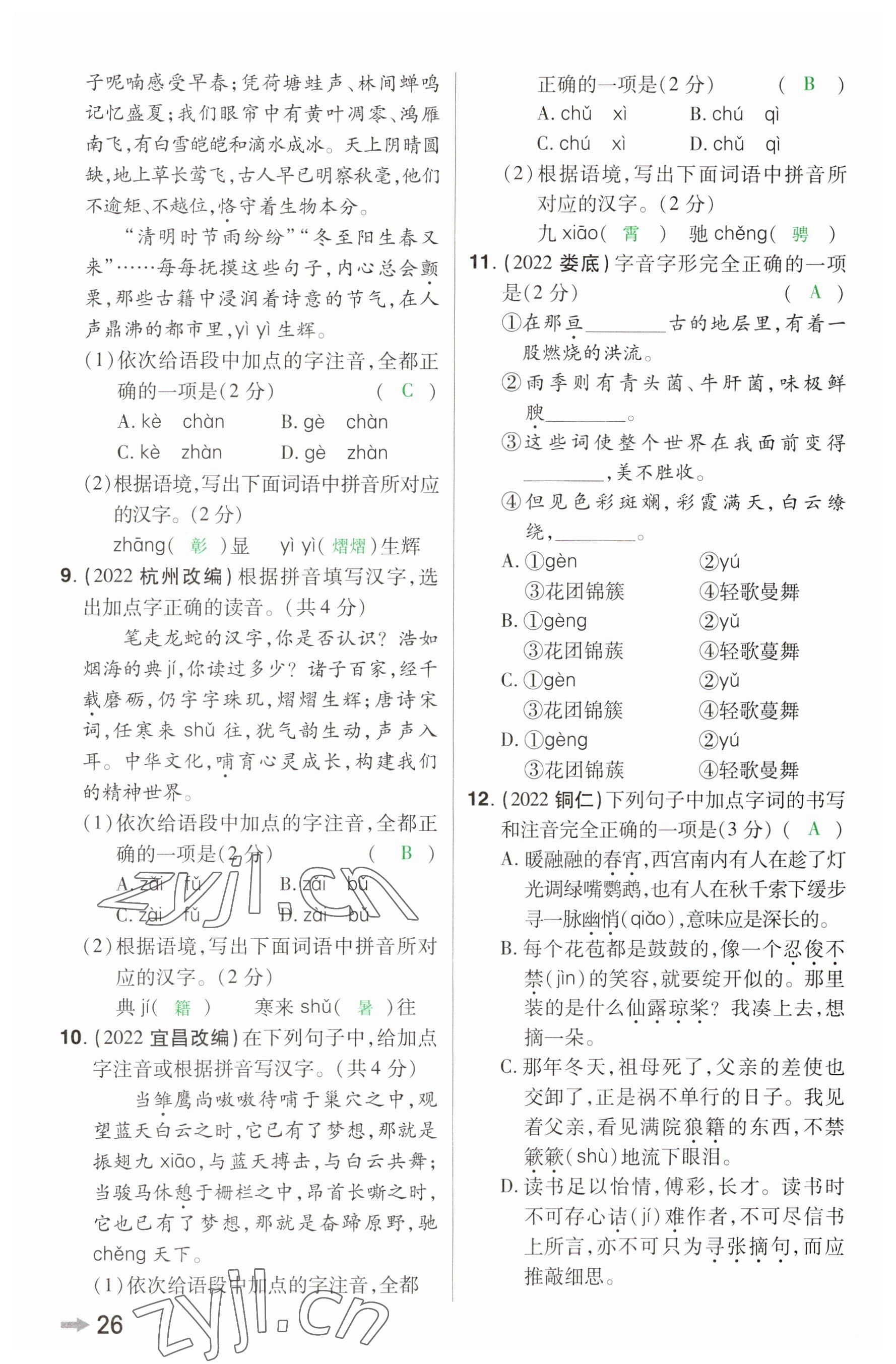 2023年領(lǐng)揚(yáng)文化中考研究語(yǔ)文河南專(zhuān)版 參考答案第25頁(yè)