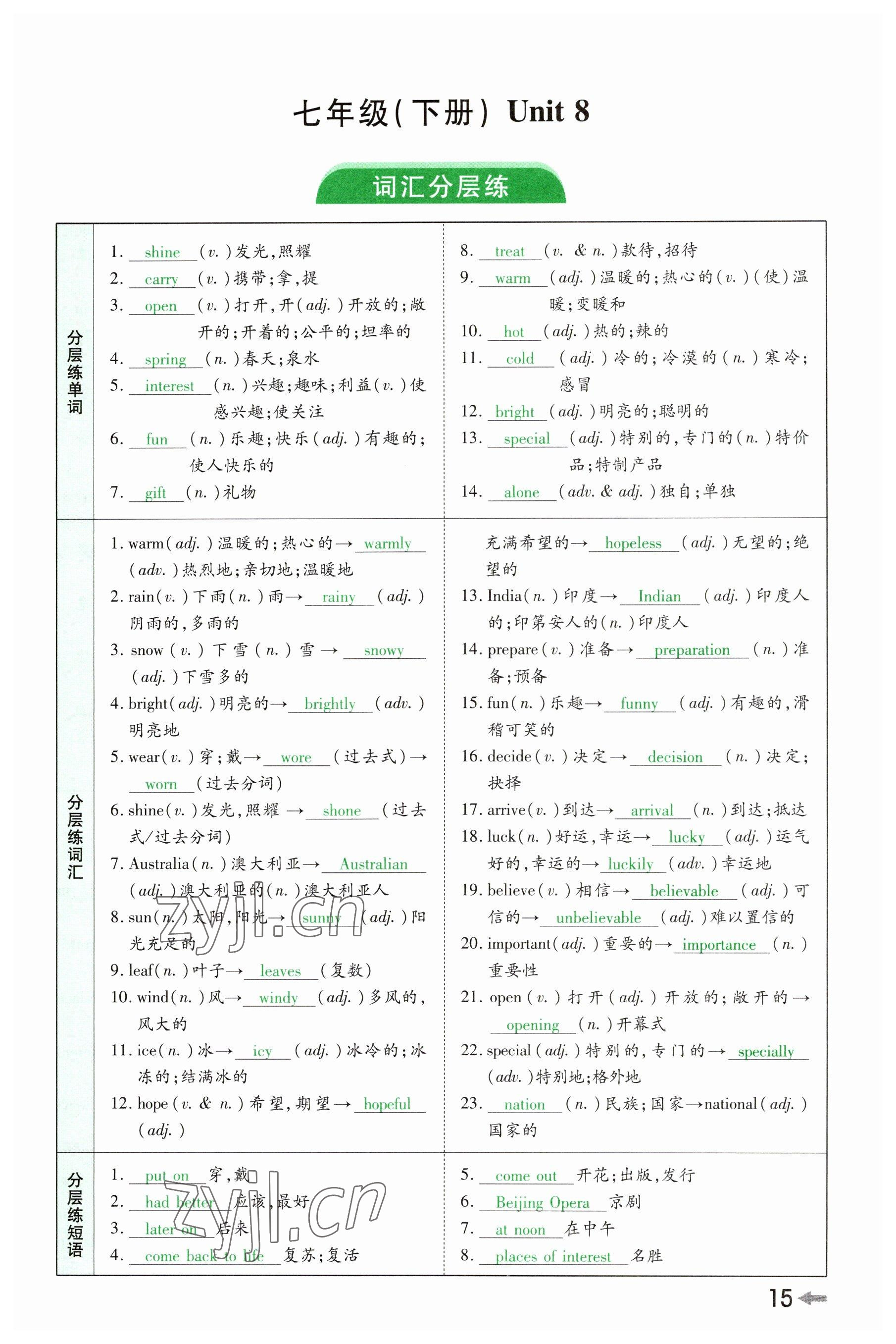 2023年領(lǐng)揚文化中考研究英語河南專版 參考答案第13頁
