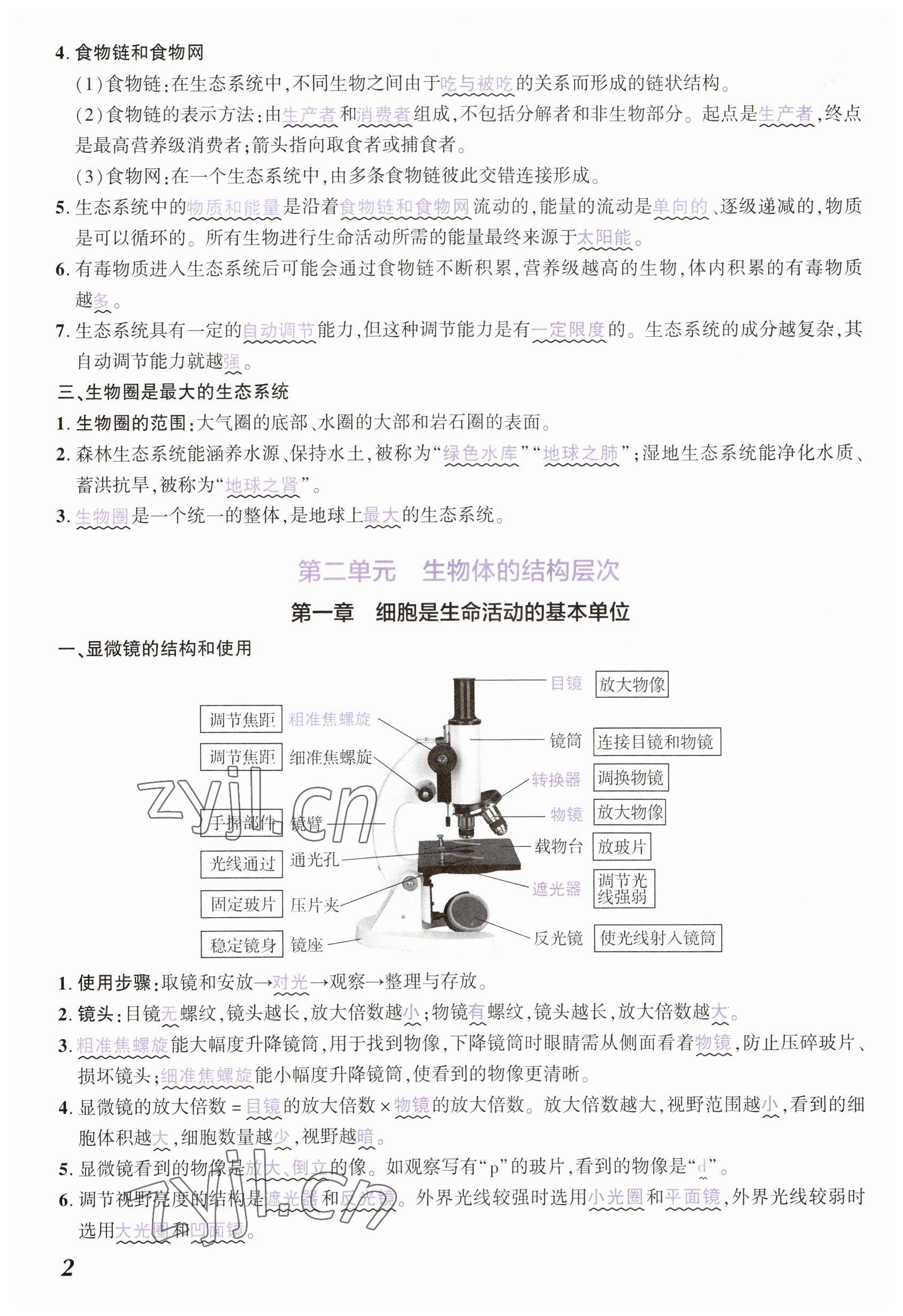 2023年中考通生物河南專版 參考答案第2頁