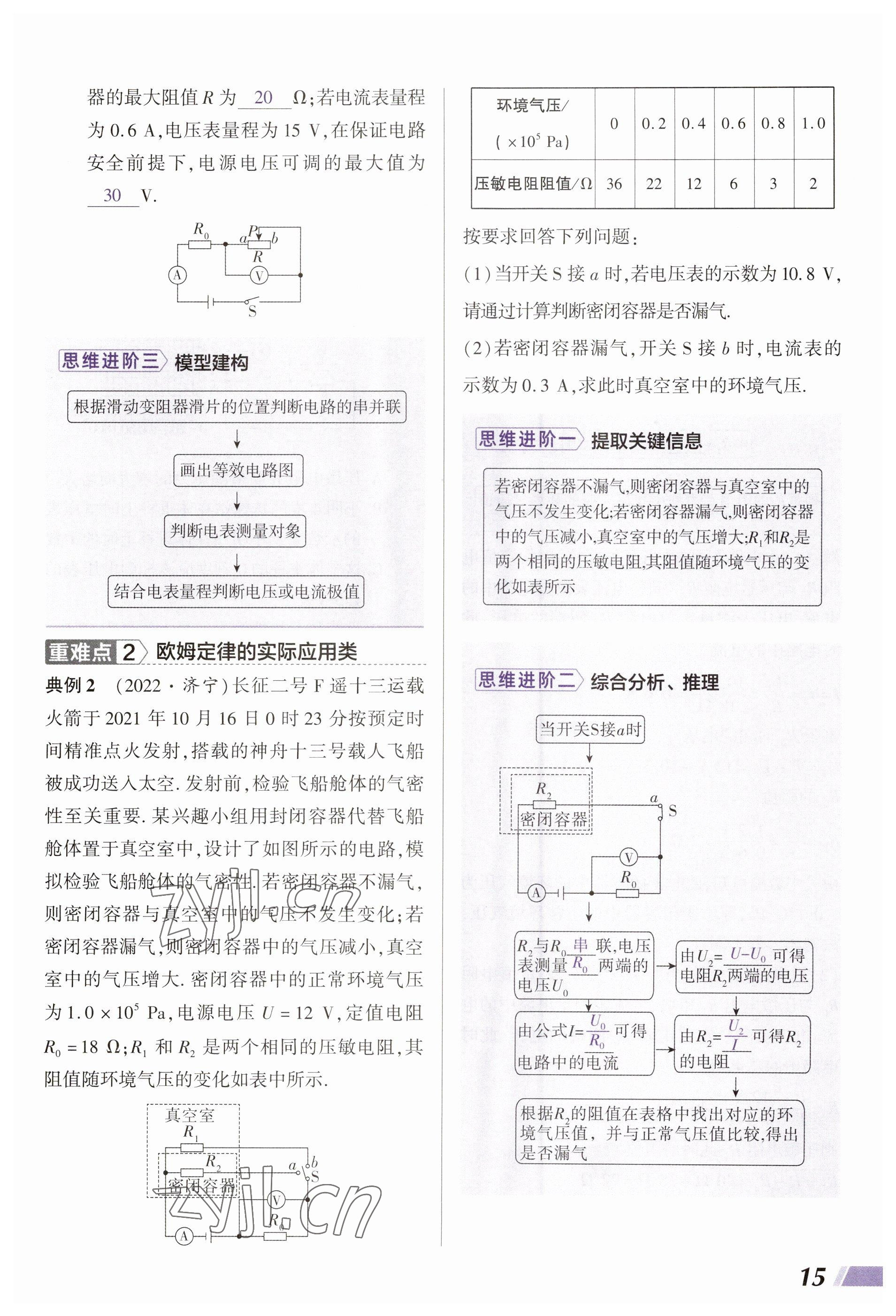 2023年中考通物理河南專版 參考答案第15頁