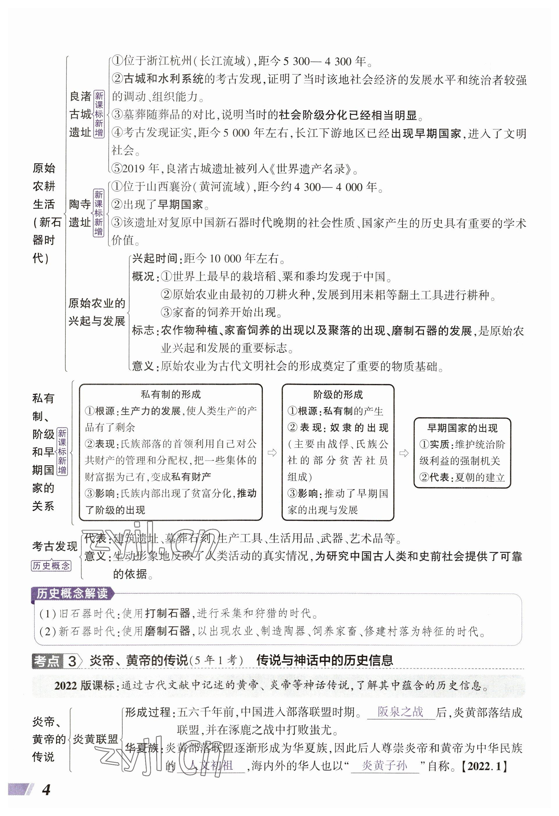 2023年中考通历史河南专版 参考答案第4页