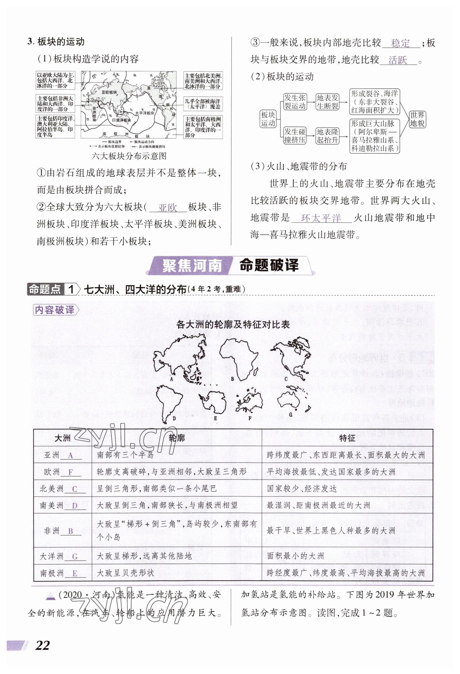 2023年中考通地理河南专版 参考答案第22页