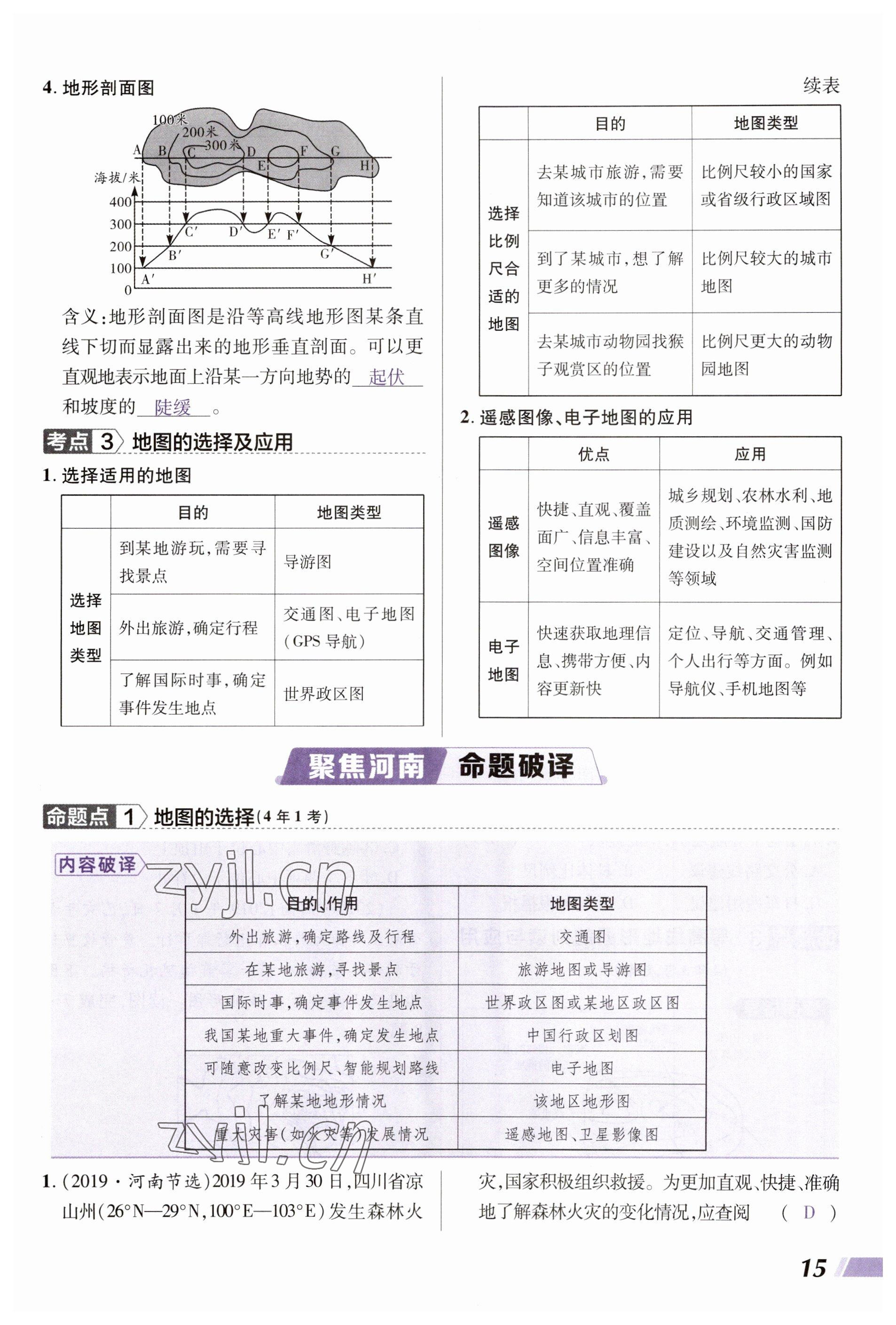 2023年中考通地理河南专版 参考答案第15页