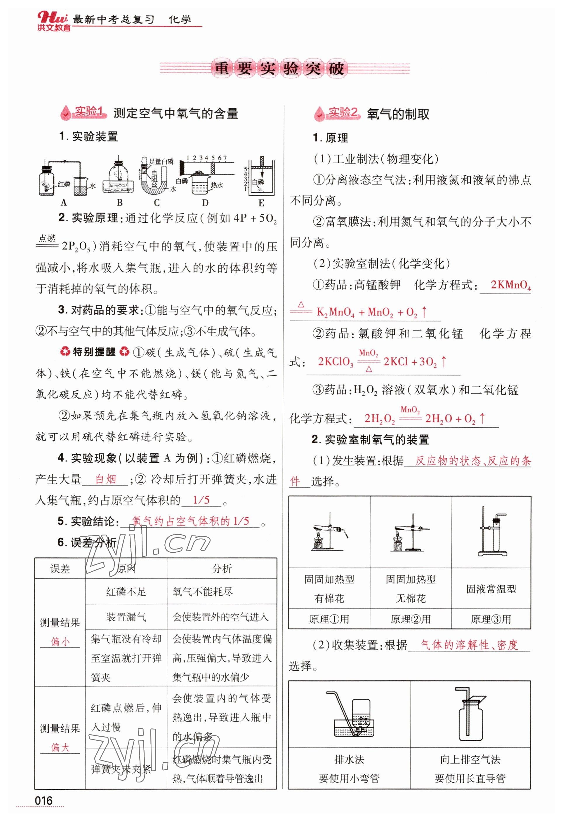 2023年洪文教育最新中考化學(xué)河南專版 參考答案第16頁(yè)