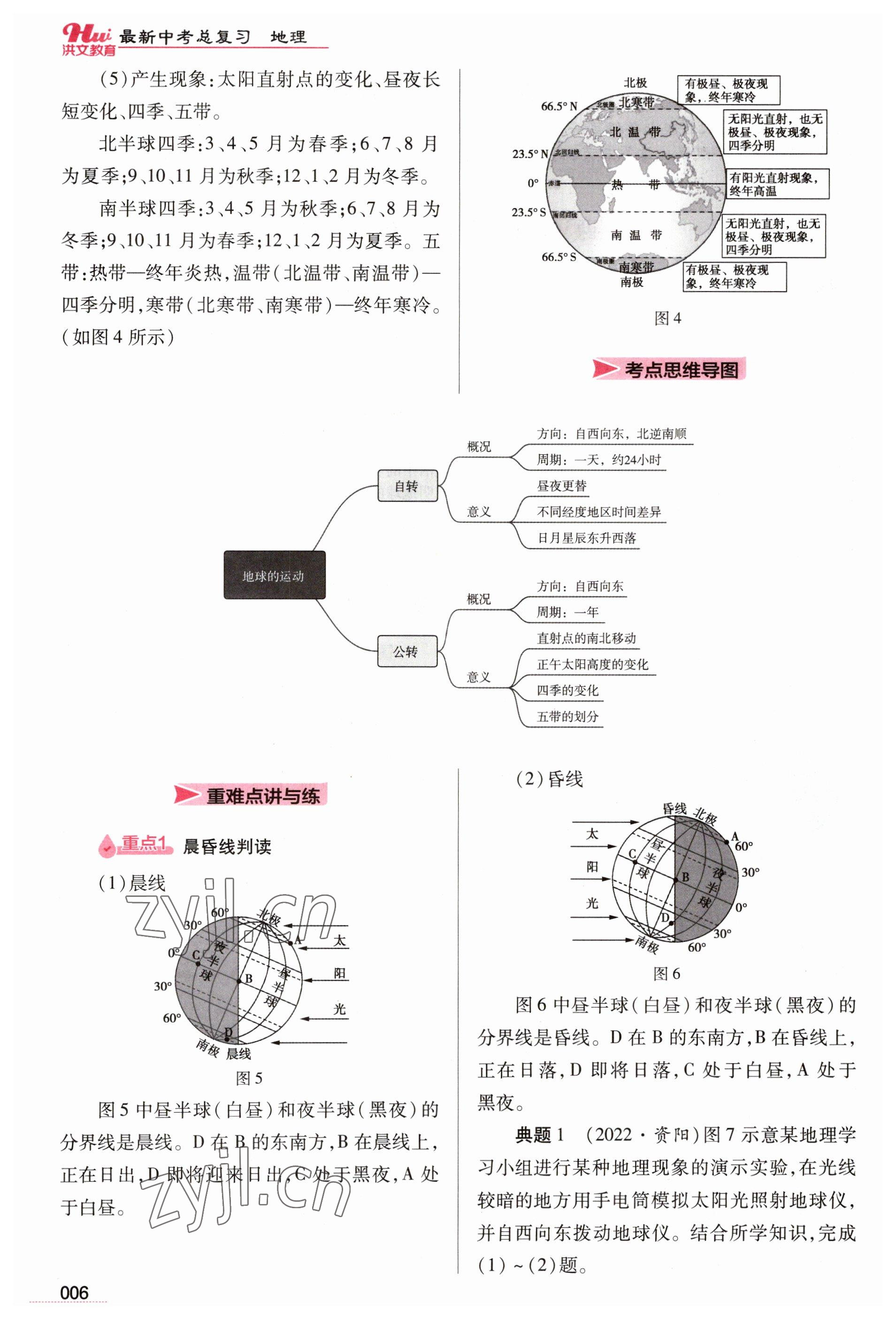 2023年洪文教育最新中考地理河南專版 參考答案第6頁