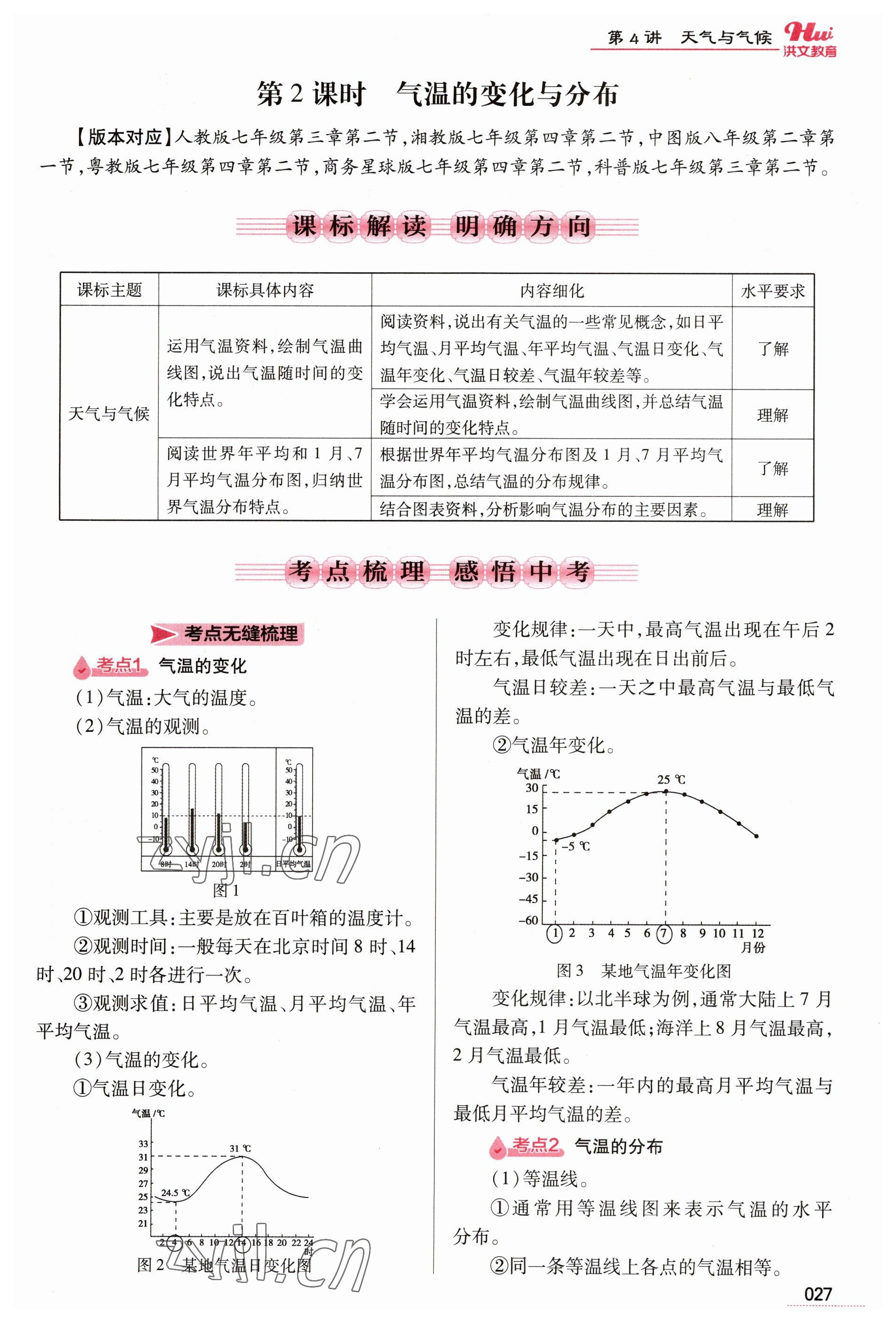 2023年洪文教育最新中考地理河南专版 参考答案第27页