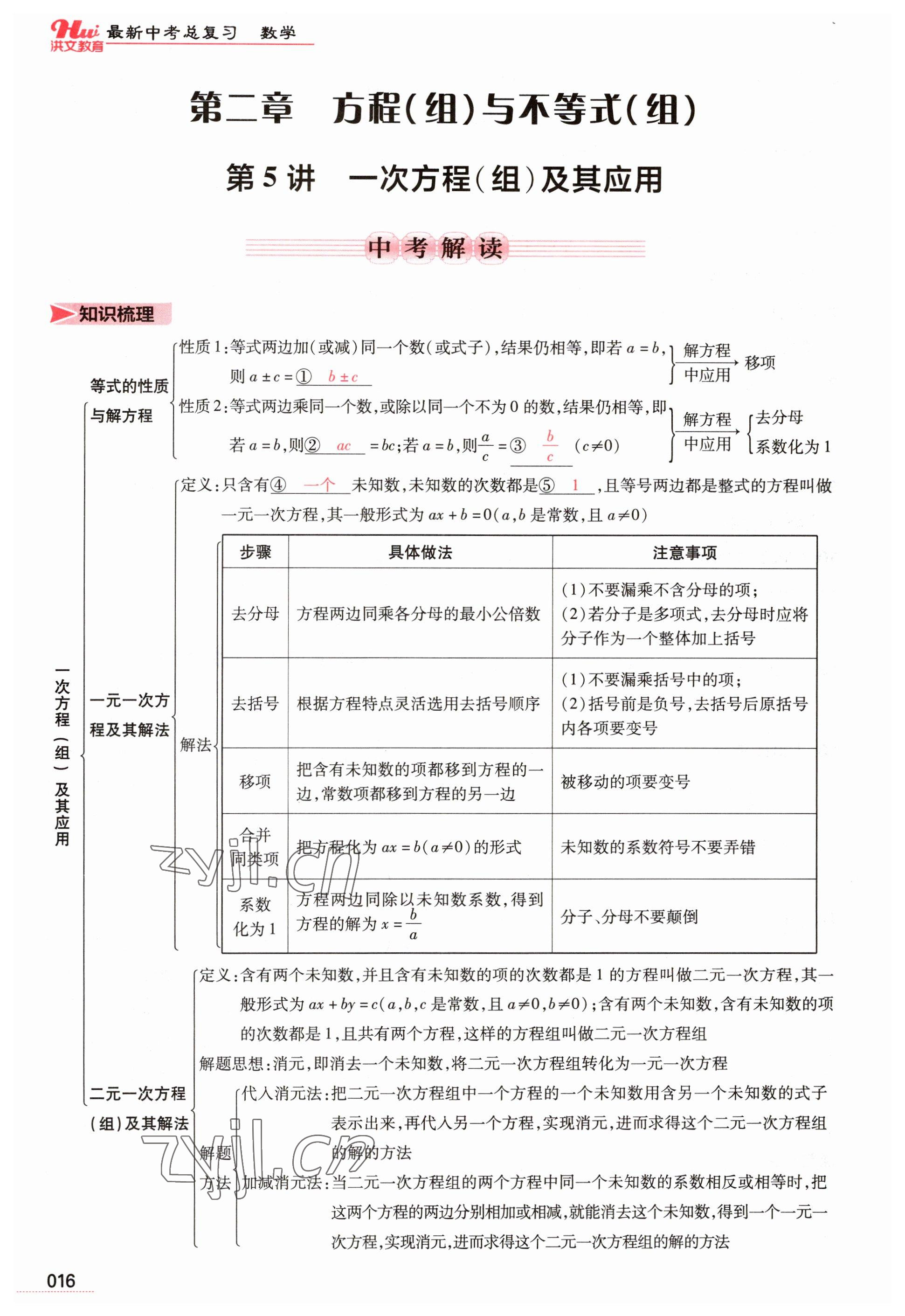 2023年洪文教育最新中考數(shù)學(xué)河南專版 參考答案第16頁(yè)