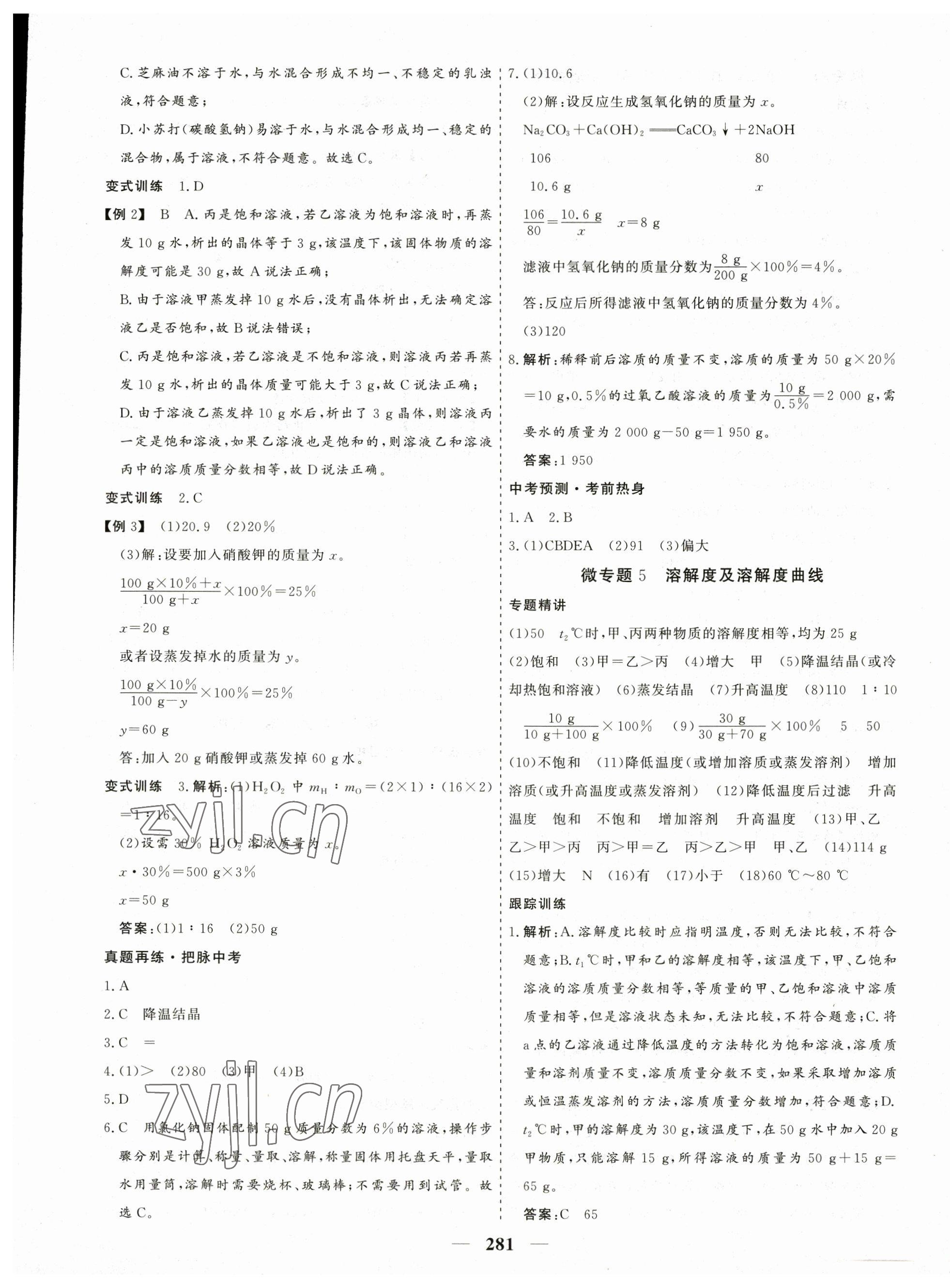 2023年優化探究中考總復習化學江西專版 第13頁
