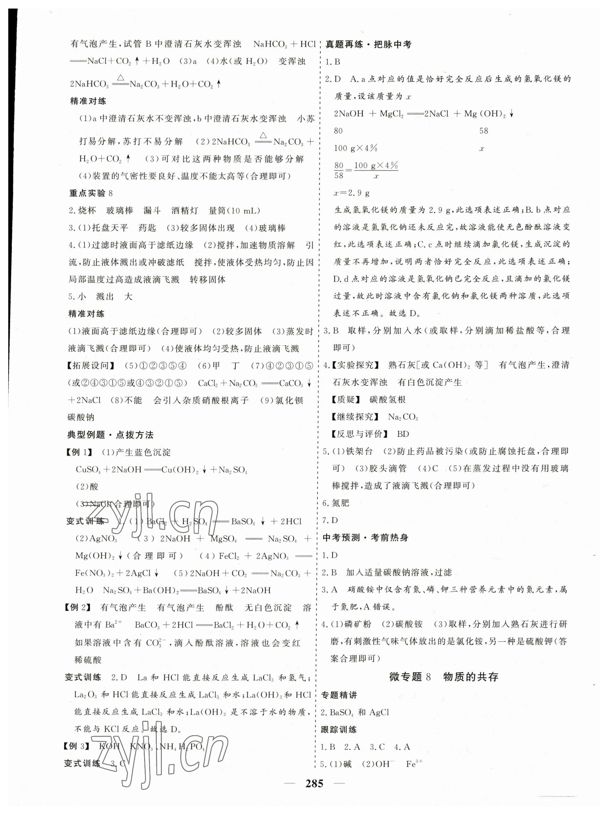 2023年優化探究中考總復習化學江西專版 第17頁