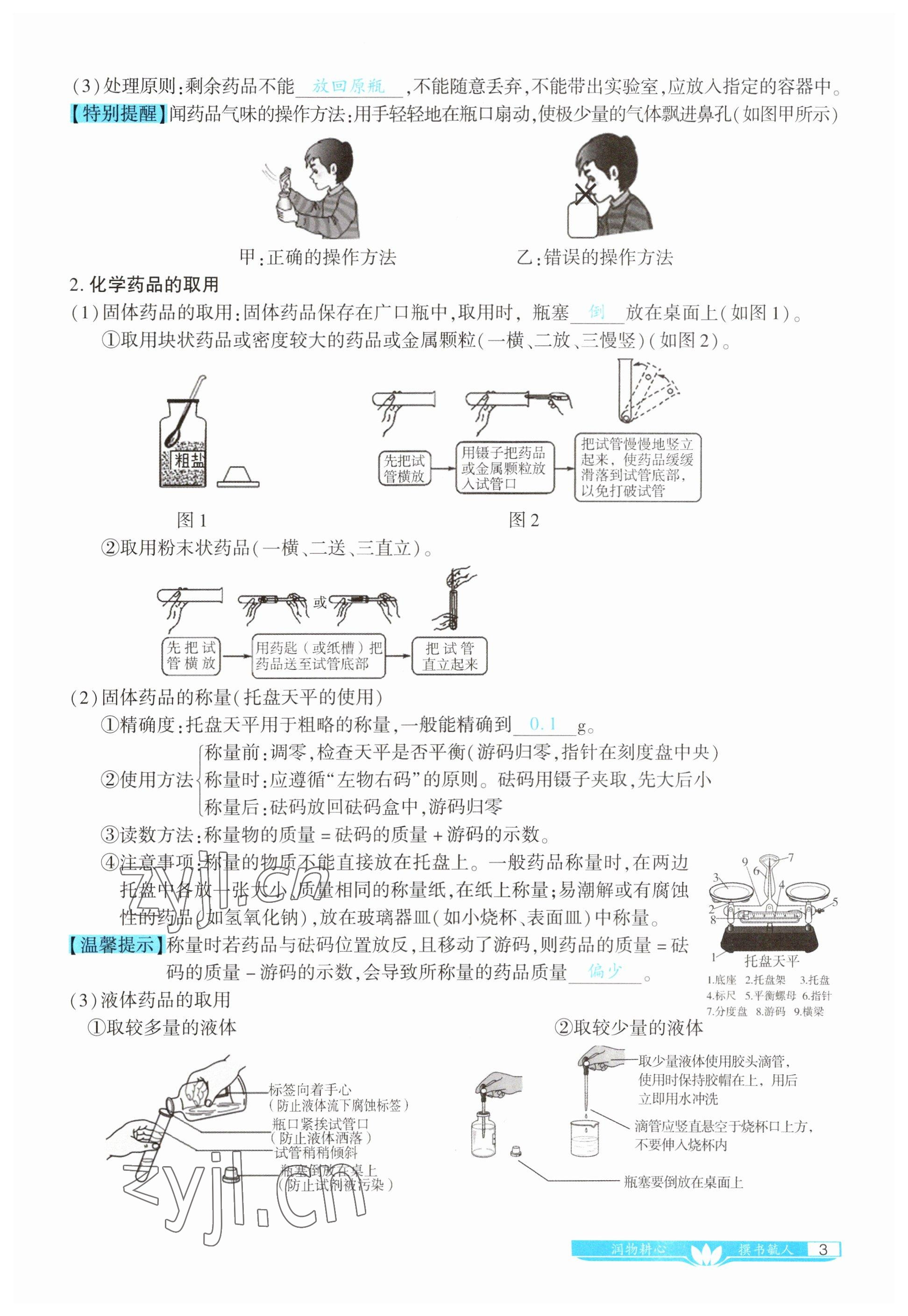 2023年721中考總復習化學 參考答案第6頁