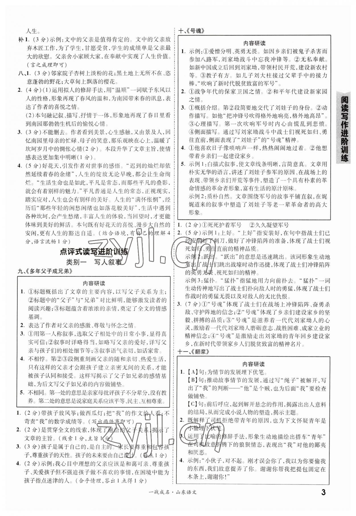 2023年一戰(zhàn)成名中考備考新思路語文山東專版 第3頁
