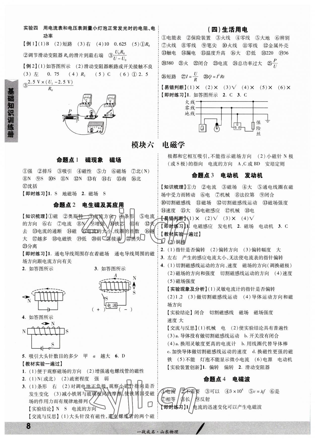 2023年一戰(zhàn)成名中考備考新思路物理山東專版 第8頁(yè)