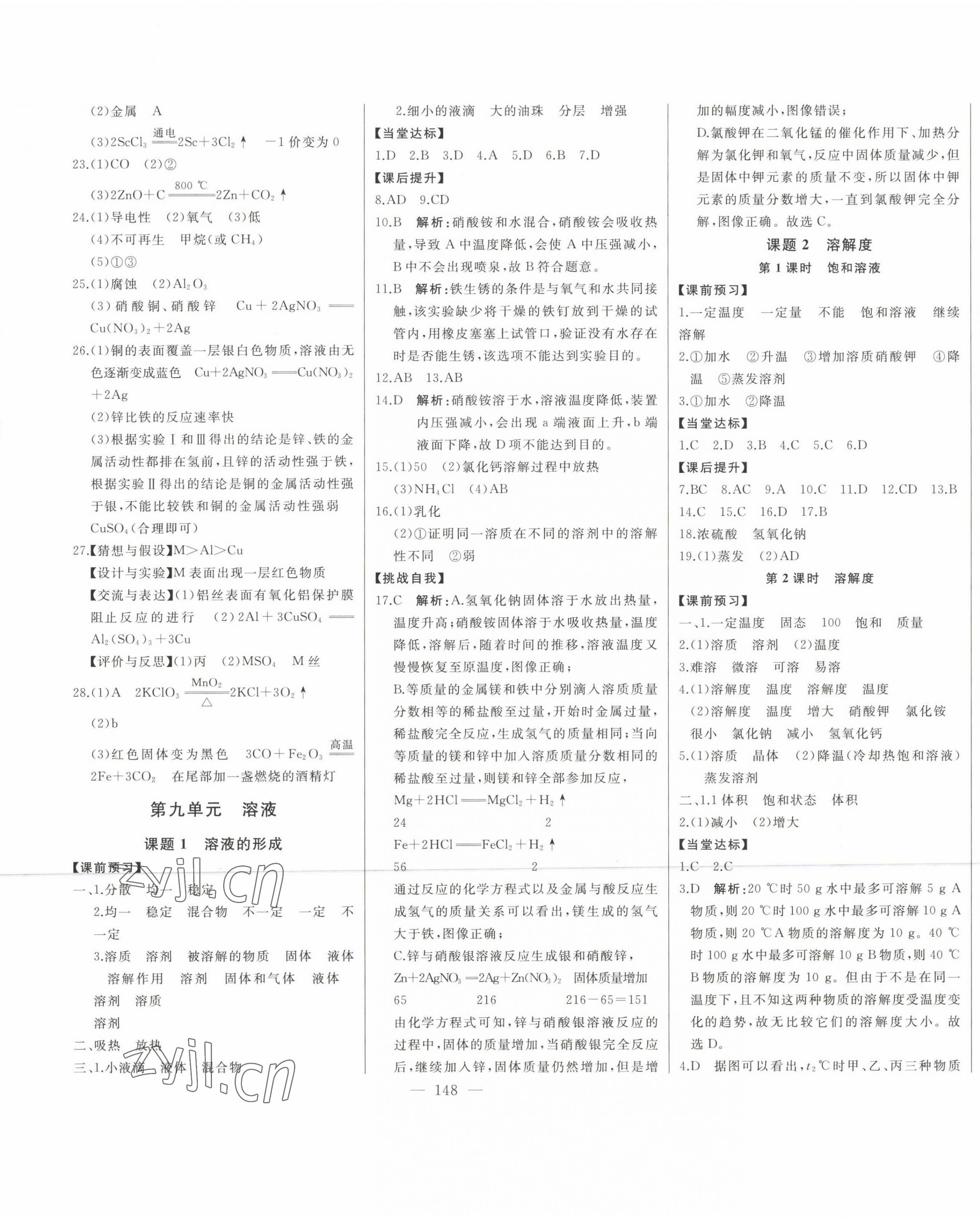 2023年初中新课标名师学案智慧大课堂九年级化学下册人教版 第5页