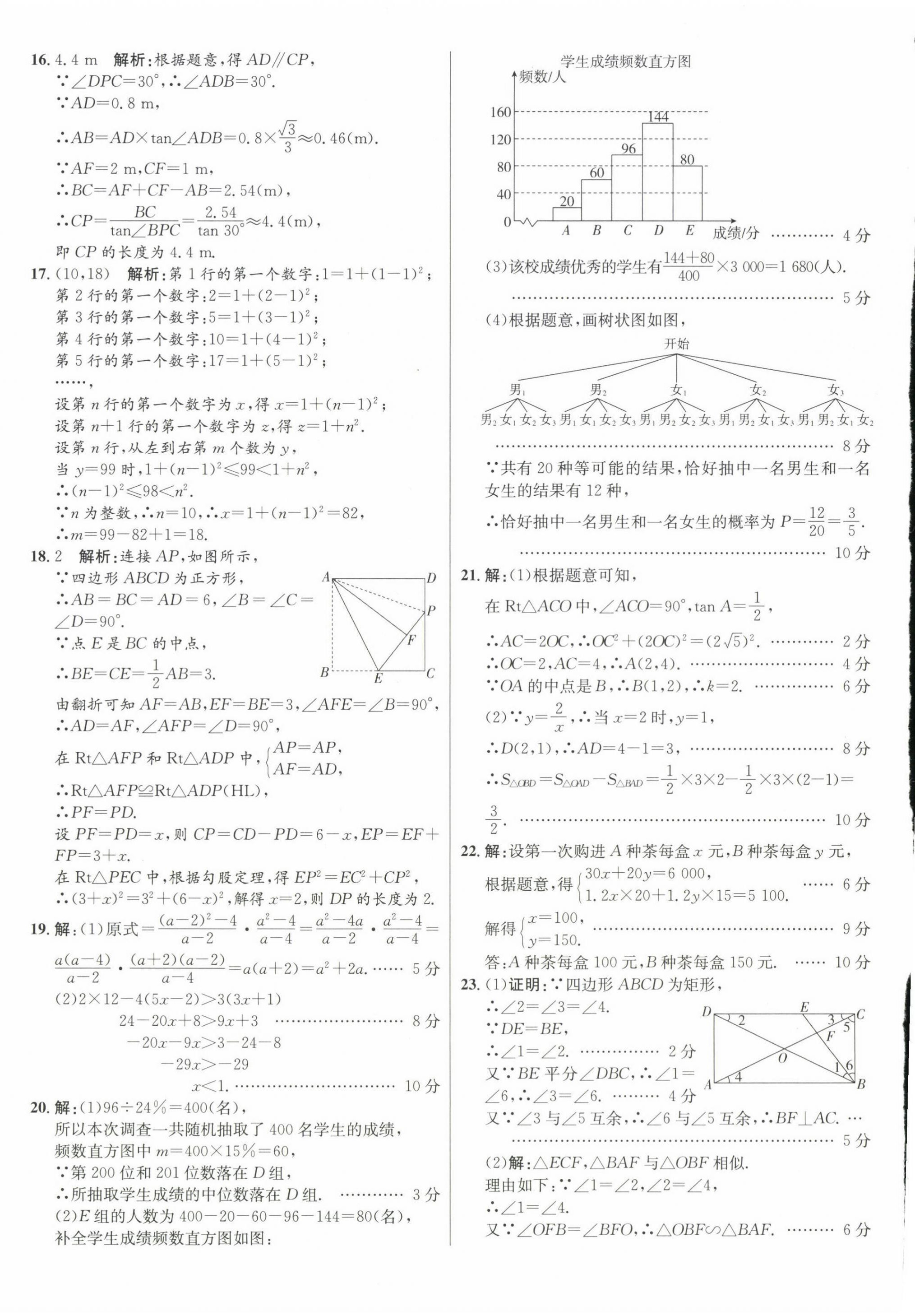 2023年正大图书中考试题汇编数学山东专版 第16页