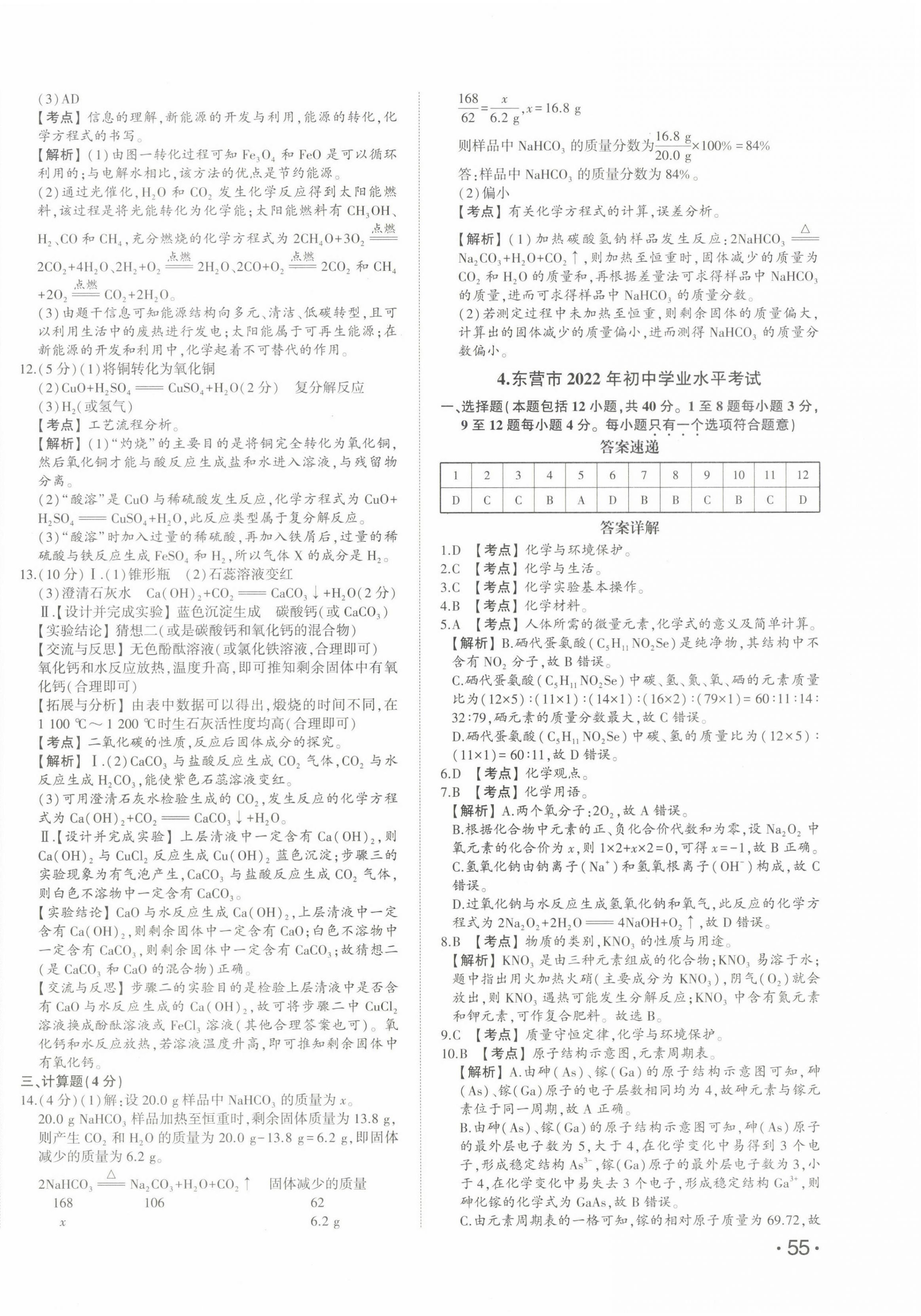 2023年星躍龍門中考真題匯編卷化學山東專版 第6頁