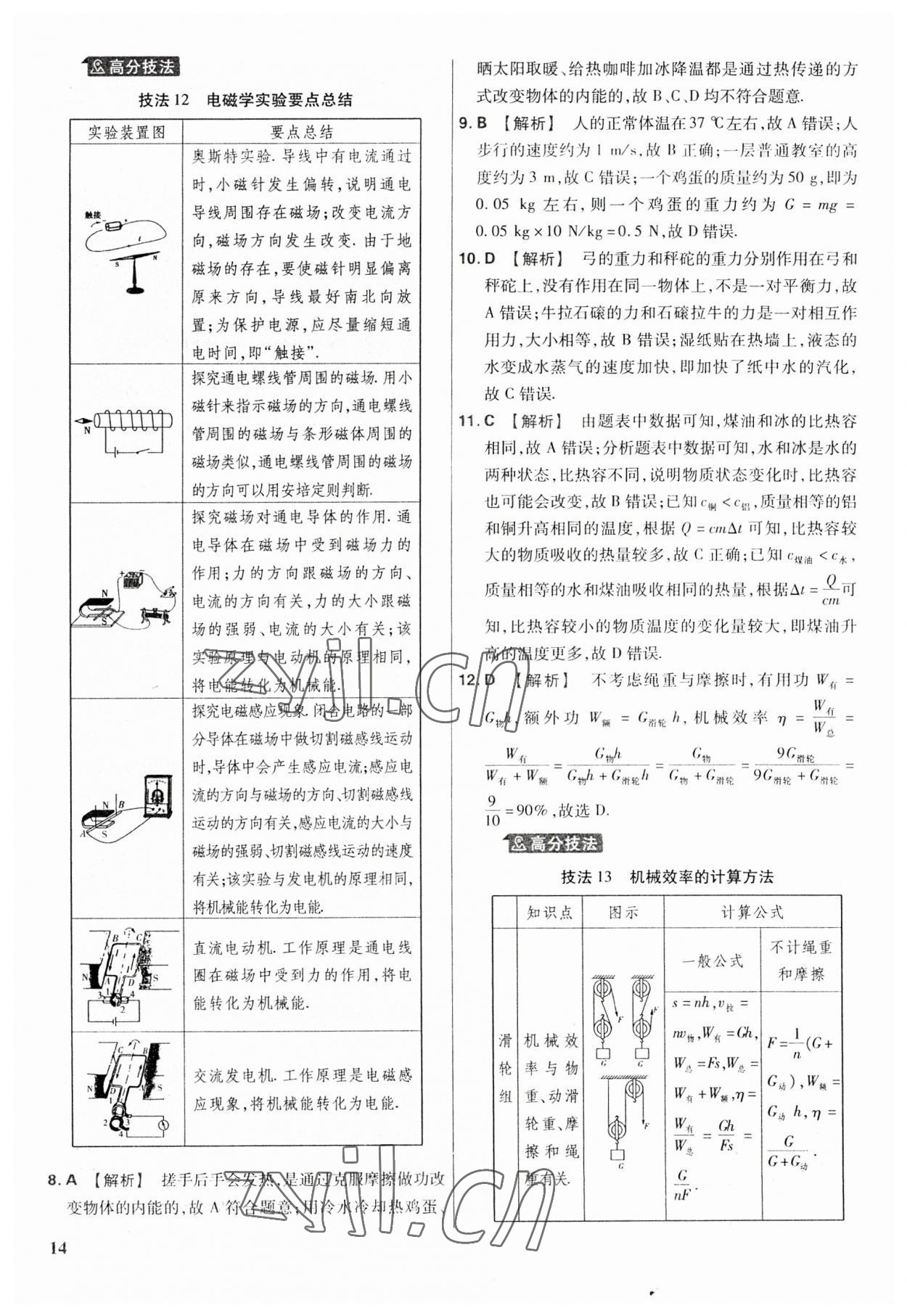 2023年金考卷福建中考45套匯編物理 第14頁