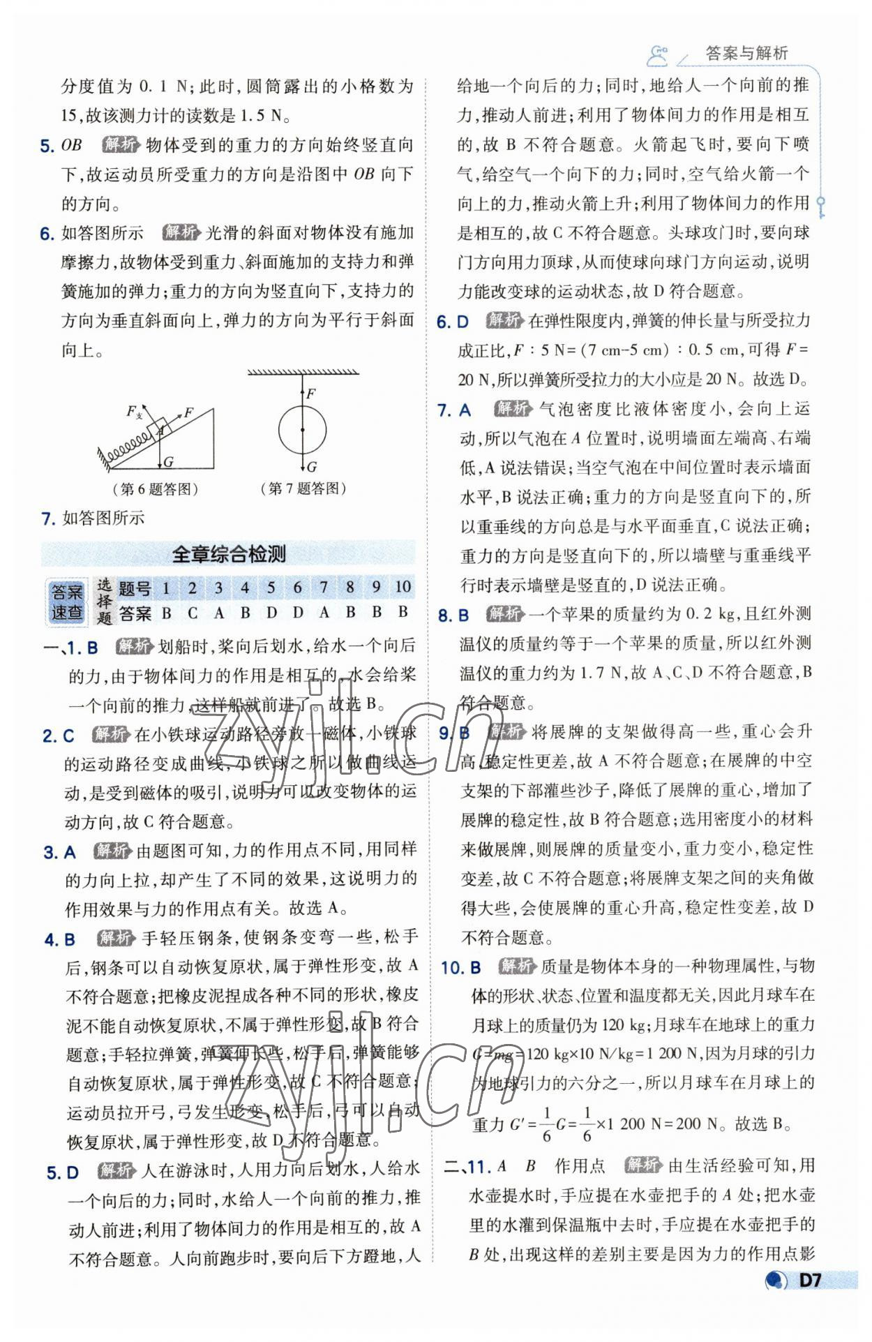 2023年少年班八年級(jí)物理下冊(cè)人教版 第7頁(yè)