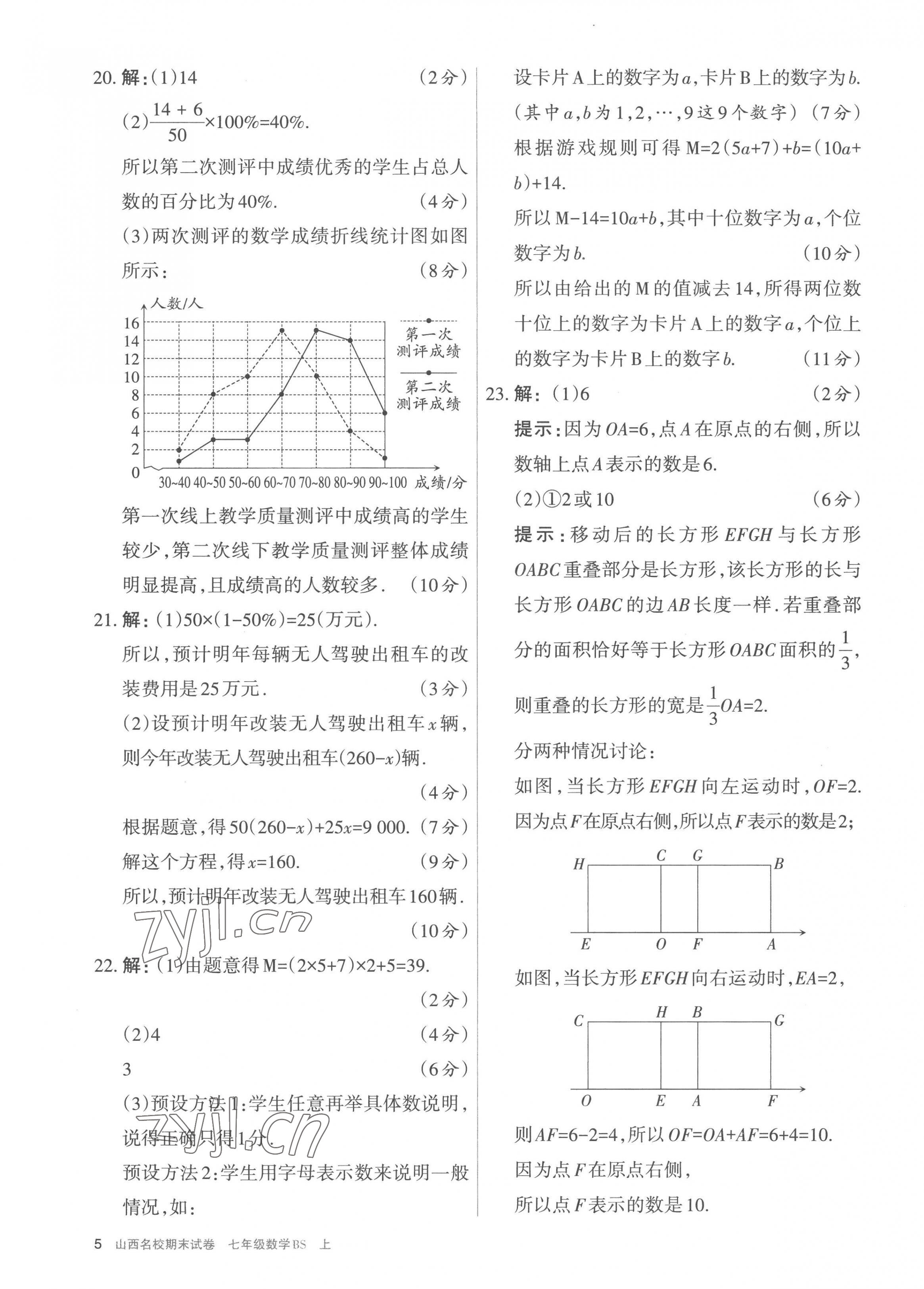 2022年山西名校期末試卷七年級(jí)數(shù)學(xué)上冊(cè)北師大版 第5頁(yè)