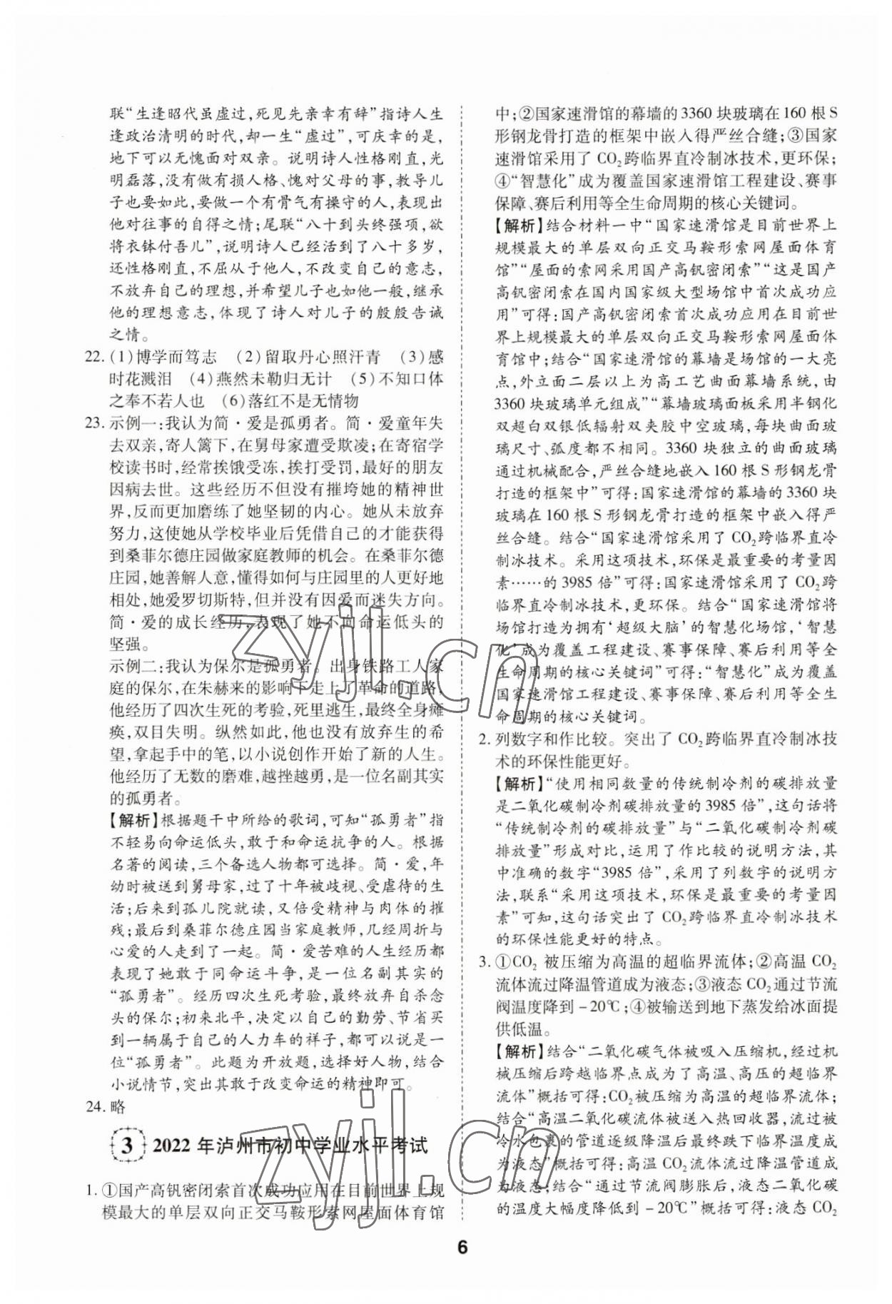 2023年中考方舟試題薈萃及詳解語文四川專版 第6頁