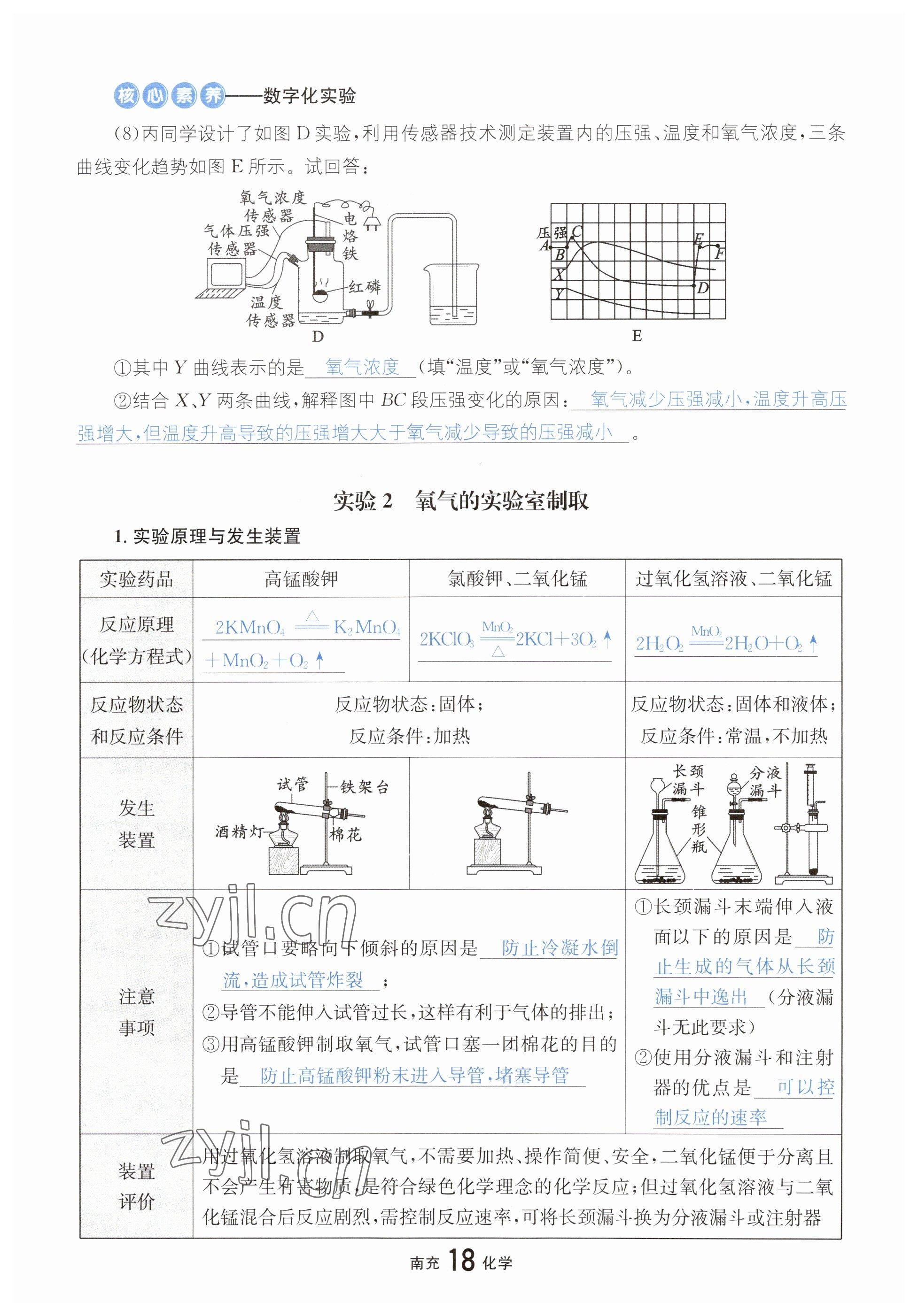 2023年國華圖書中考拐點(diǎn)化學(xué)南充專版 參考答案第19頁