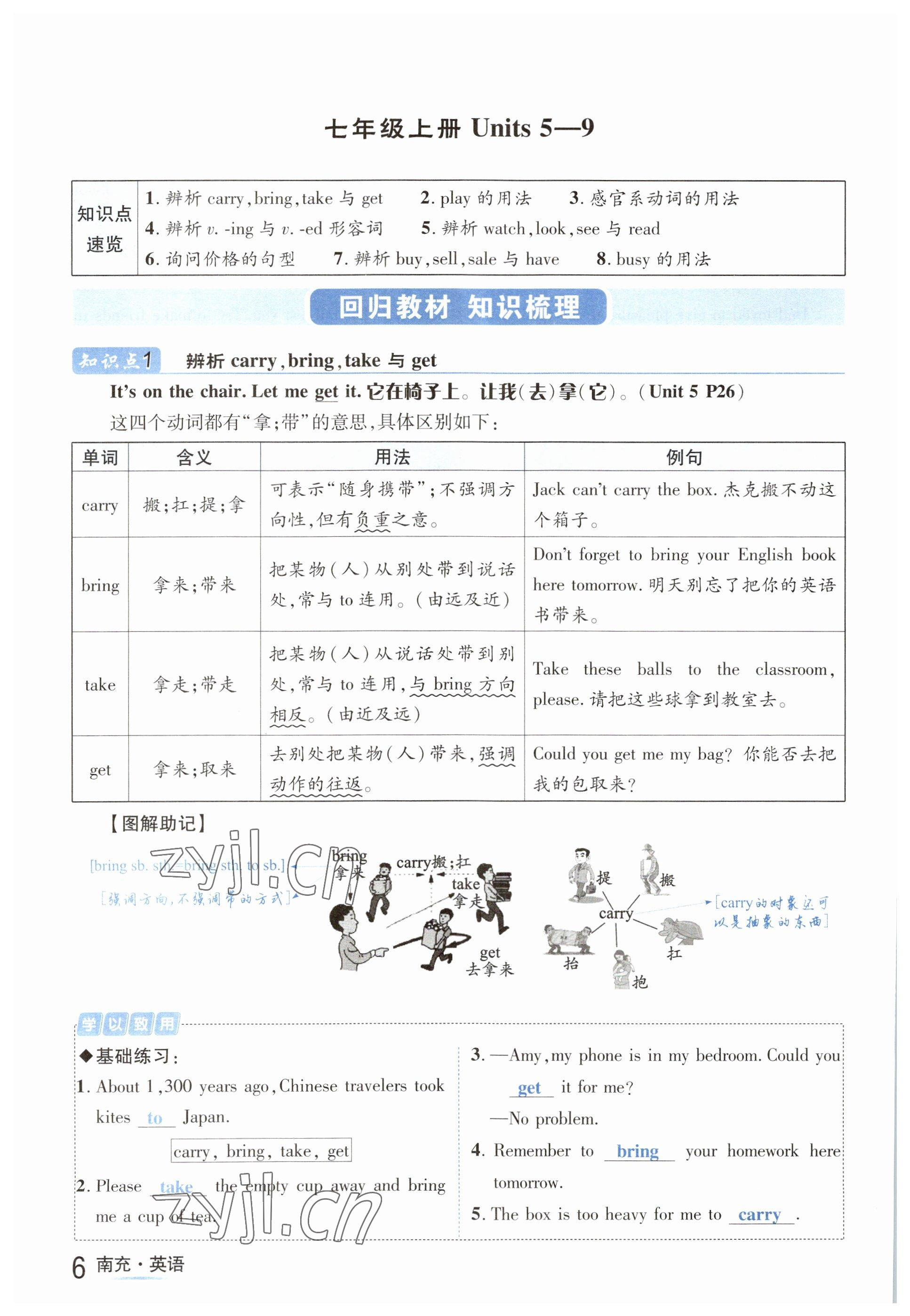 2023年國華圖書中考拐點(diǎn)英語南充專版 參考答案第6頁