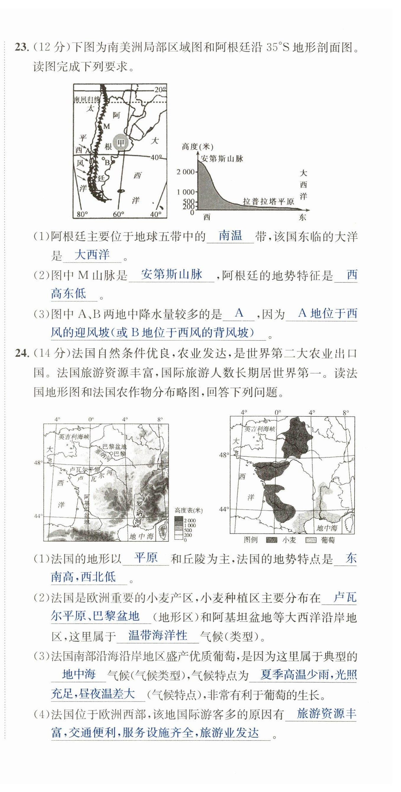 2023年國華圖書中考拐點地理南充專版 參考答案第32頁