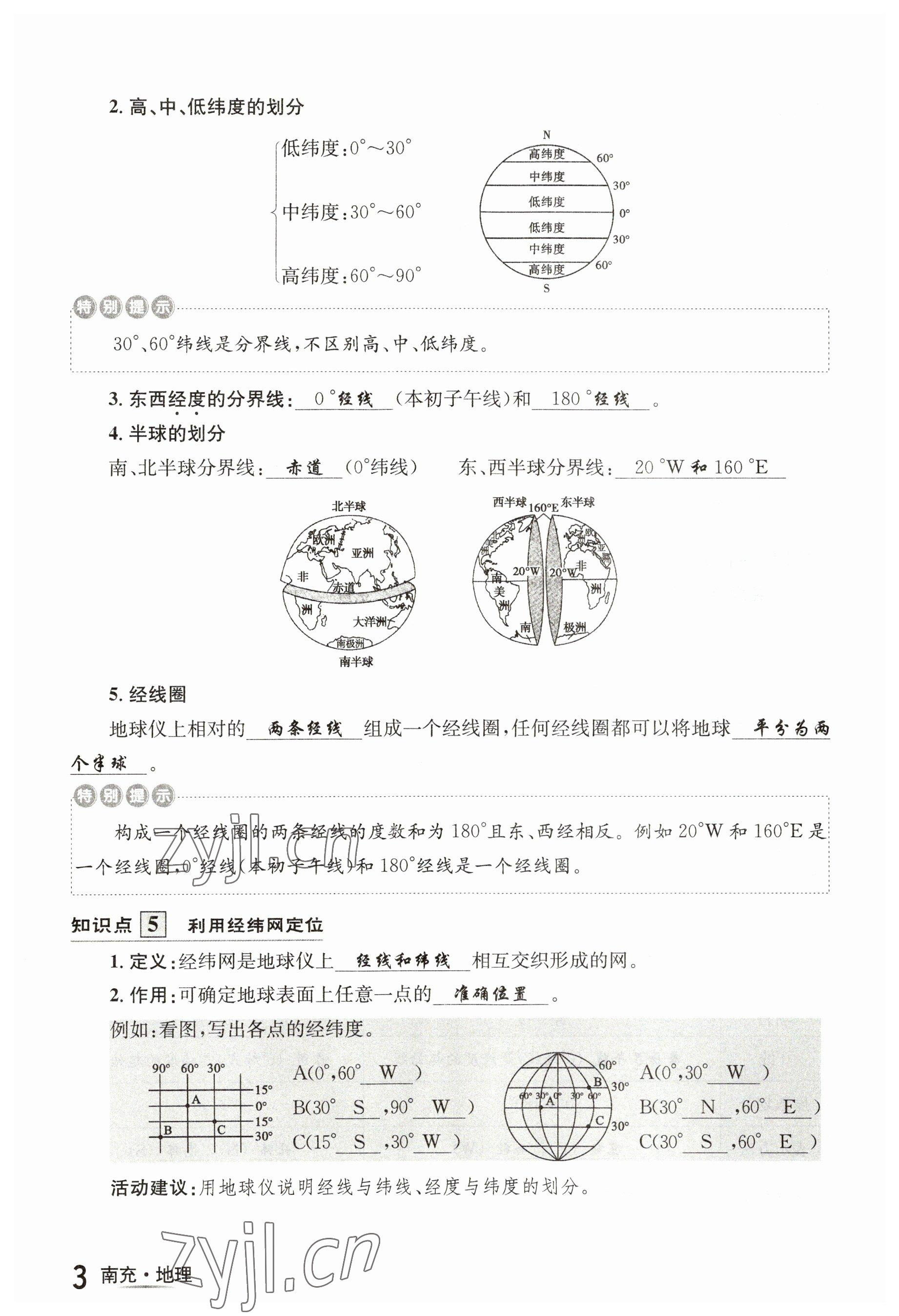 2023年國華圖書中考拐點地理南充專版 參考答案第15頁