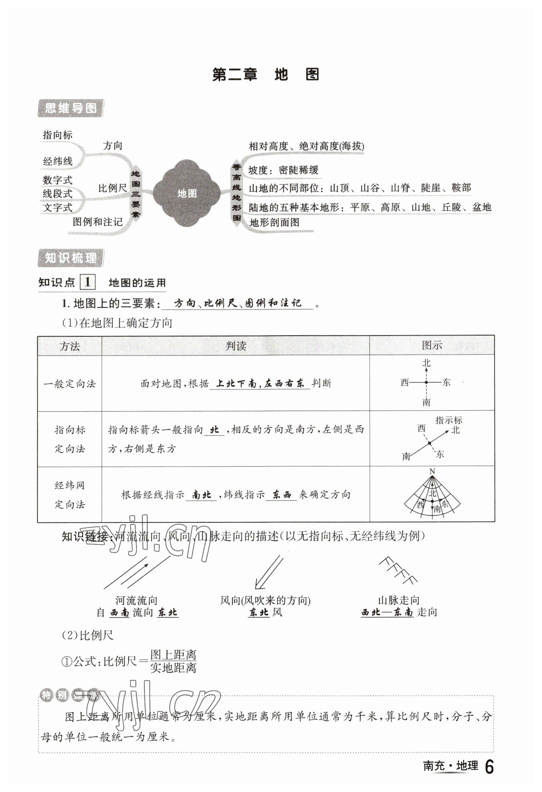 2023年國華圖書中考拐點地理南充專版 參考答案第24頁