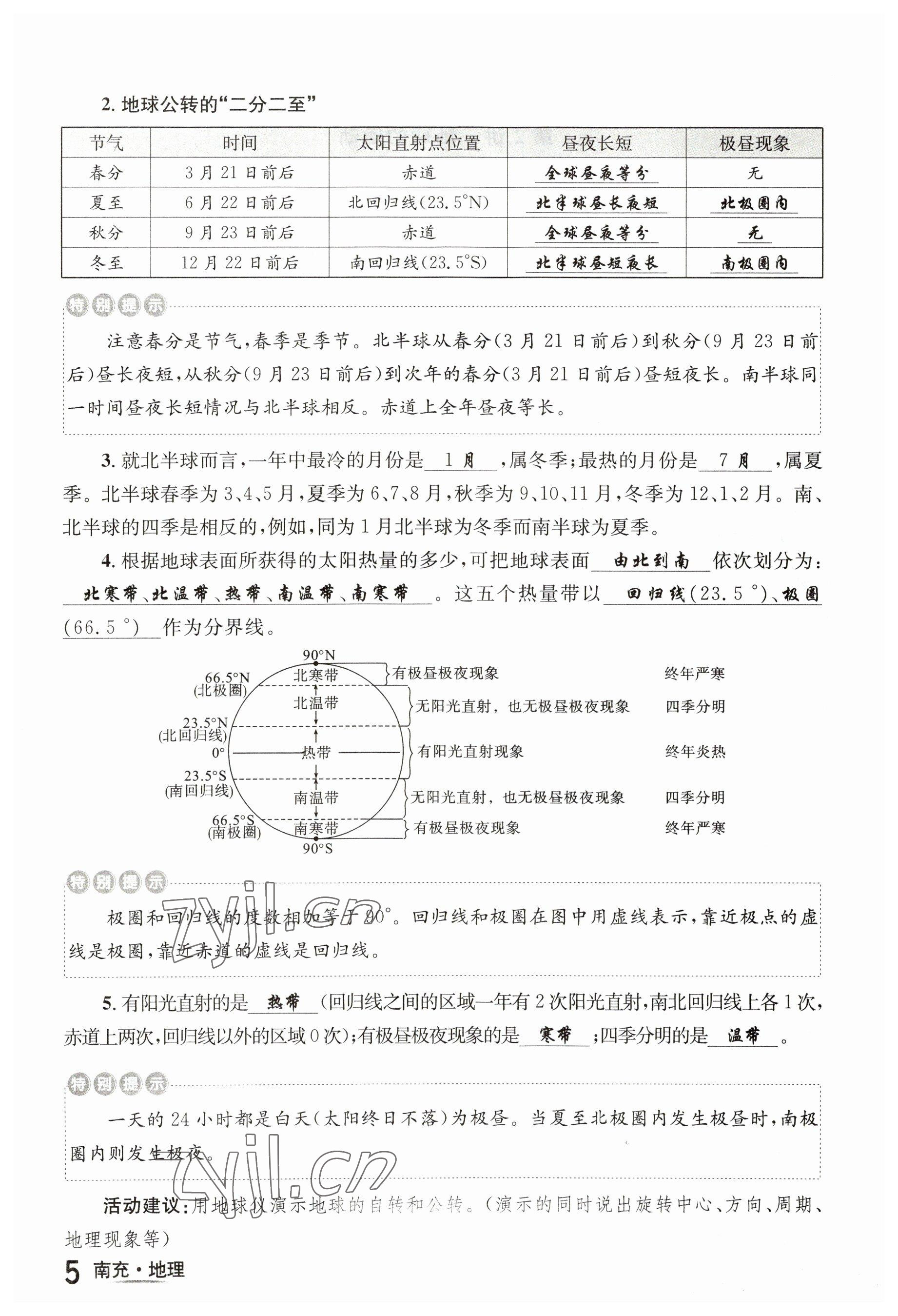 2023年國華圖書中考拐點地理南充專版 參考答案第21頁