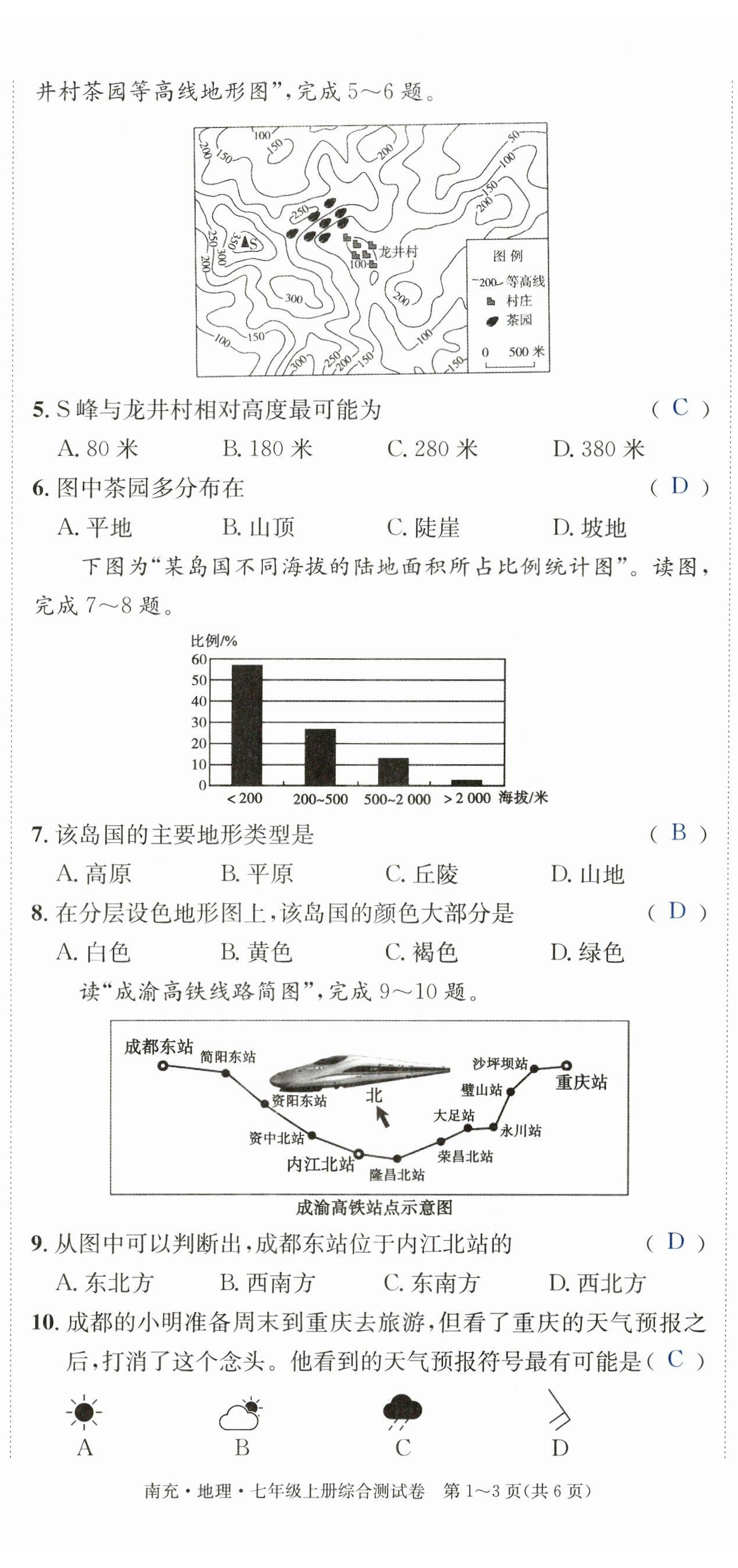 2023年國(guó)華圖書中考拐點(diǎn)地理南充專版 參考答案第4頁(yè)