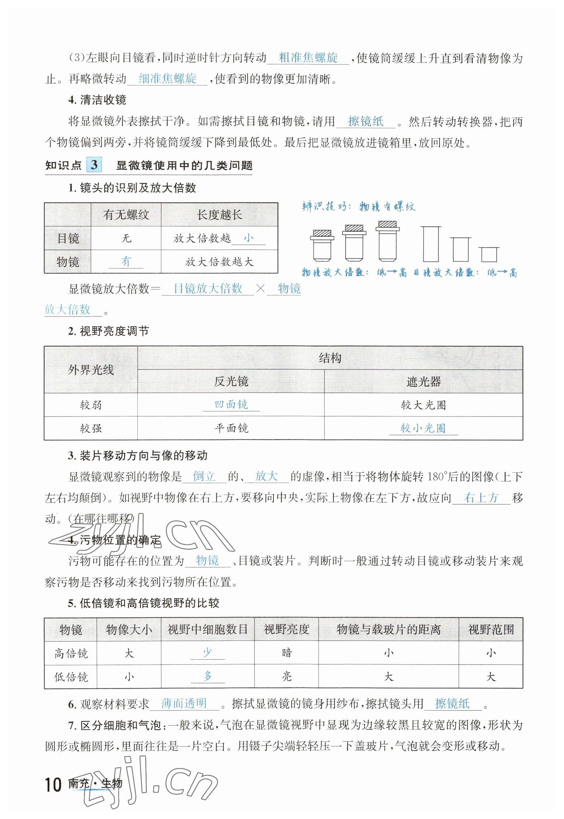 2023年國華圖書中考拐點生物南充專版 參考答案第10頁