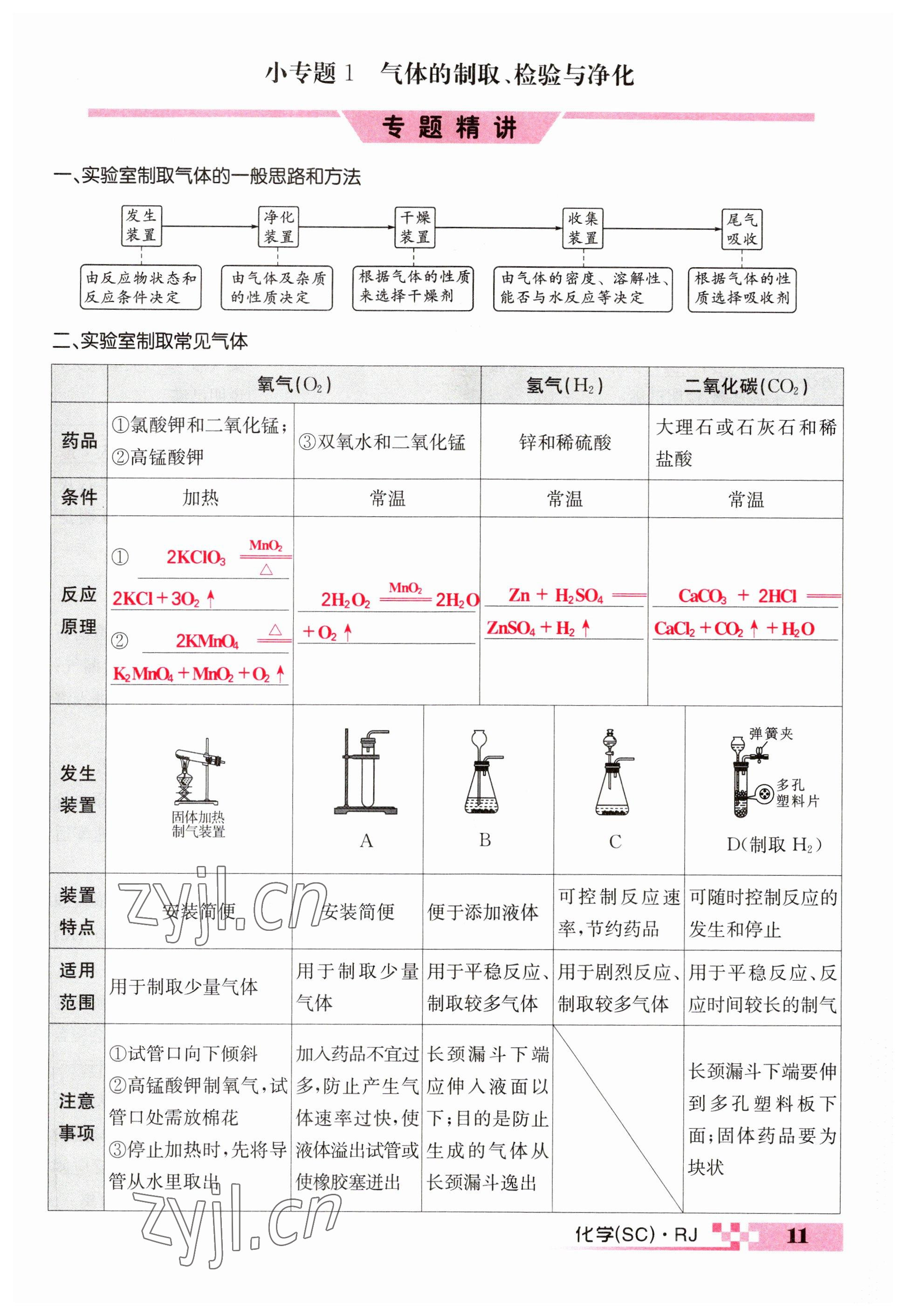 2023年中考新航線九年級(jí)化學(xué)四川專版 參考答案第11頁(yè)