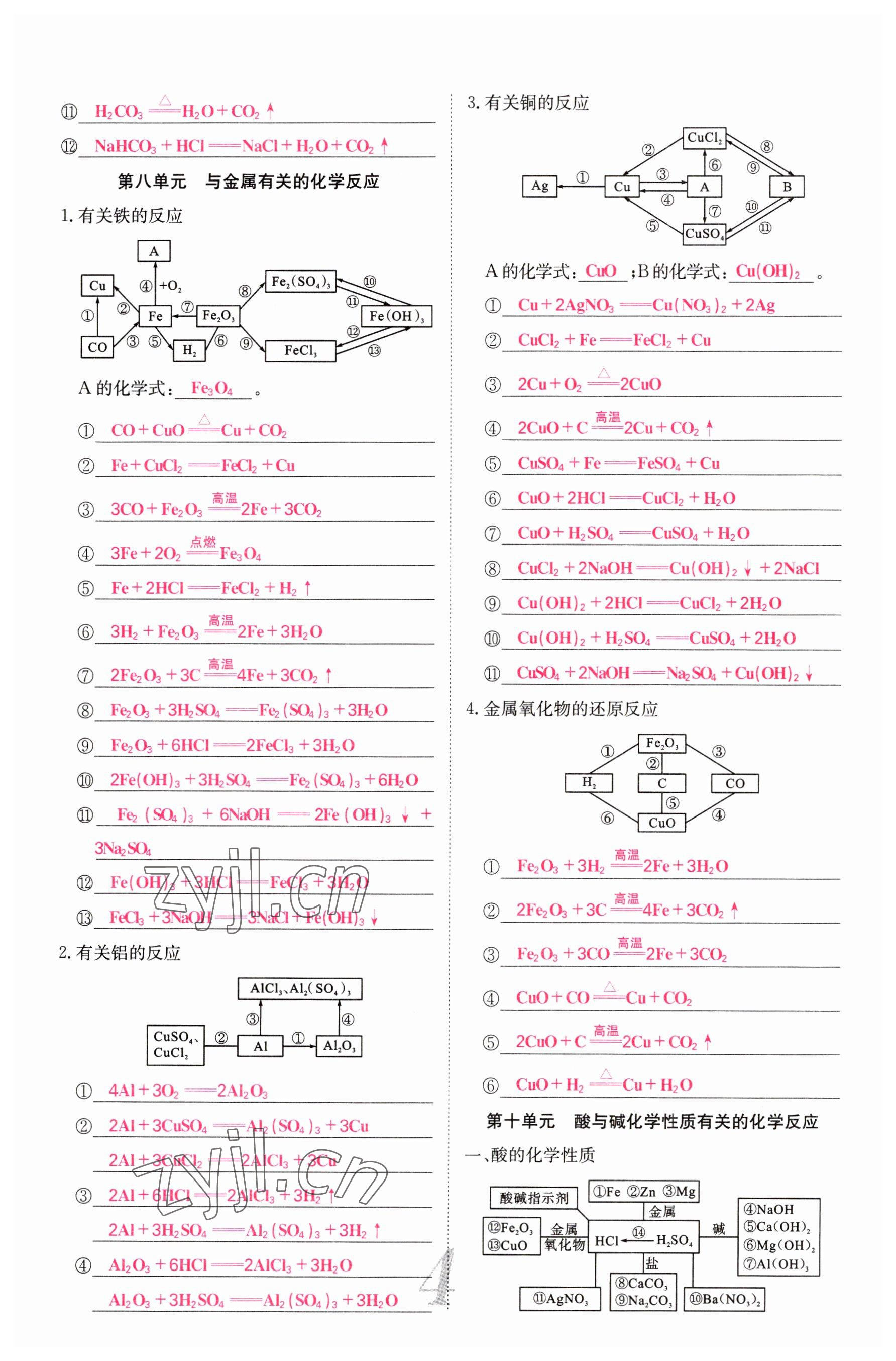 2023年中考新航線(xiàn)九年級(jí)化學(xué)四川專(zhuān)版 參考答案第4頁(yè)