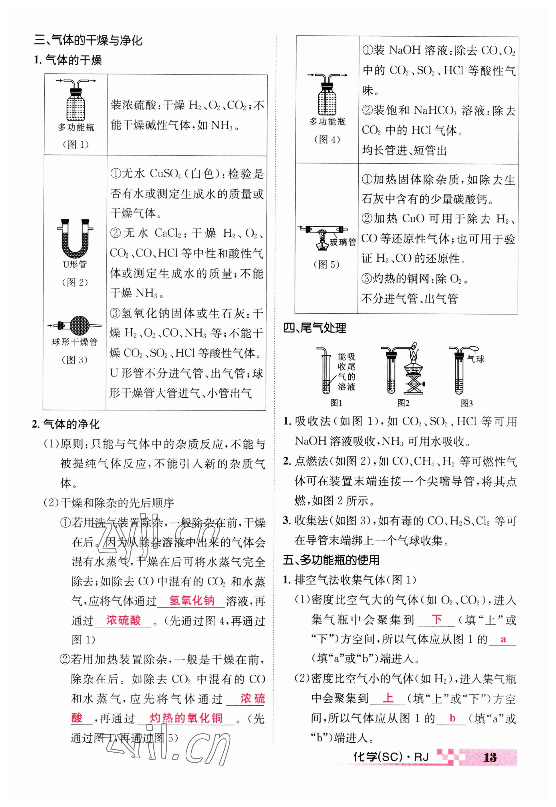 2023年中考新航線九年級(jí)化學(xué)四川專版 參考答案第13頁