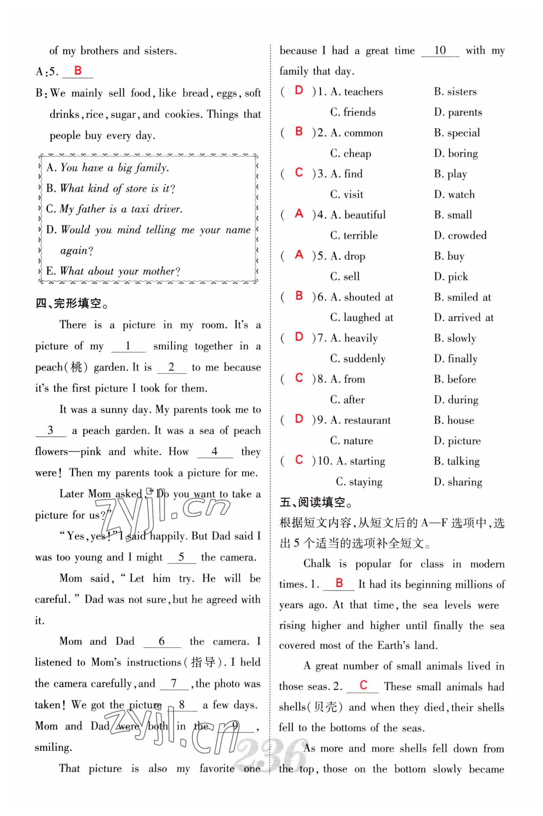 2023年中考新航線英語(yǔ)四川專版 參考答案第2頁(yè)