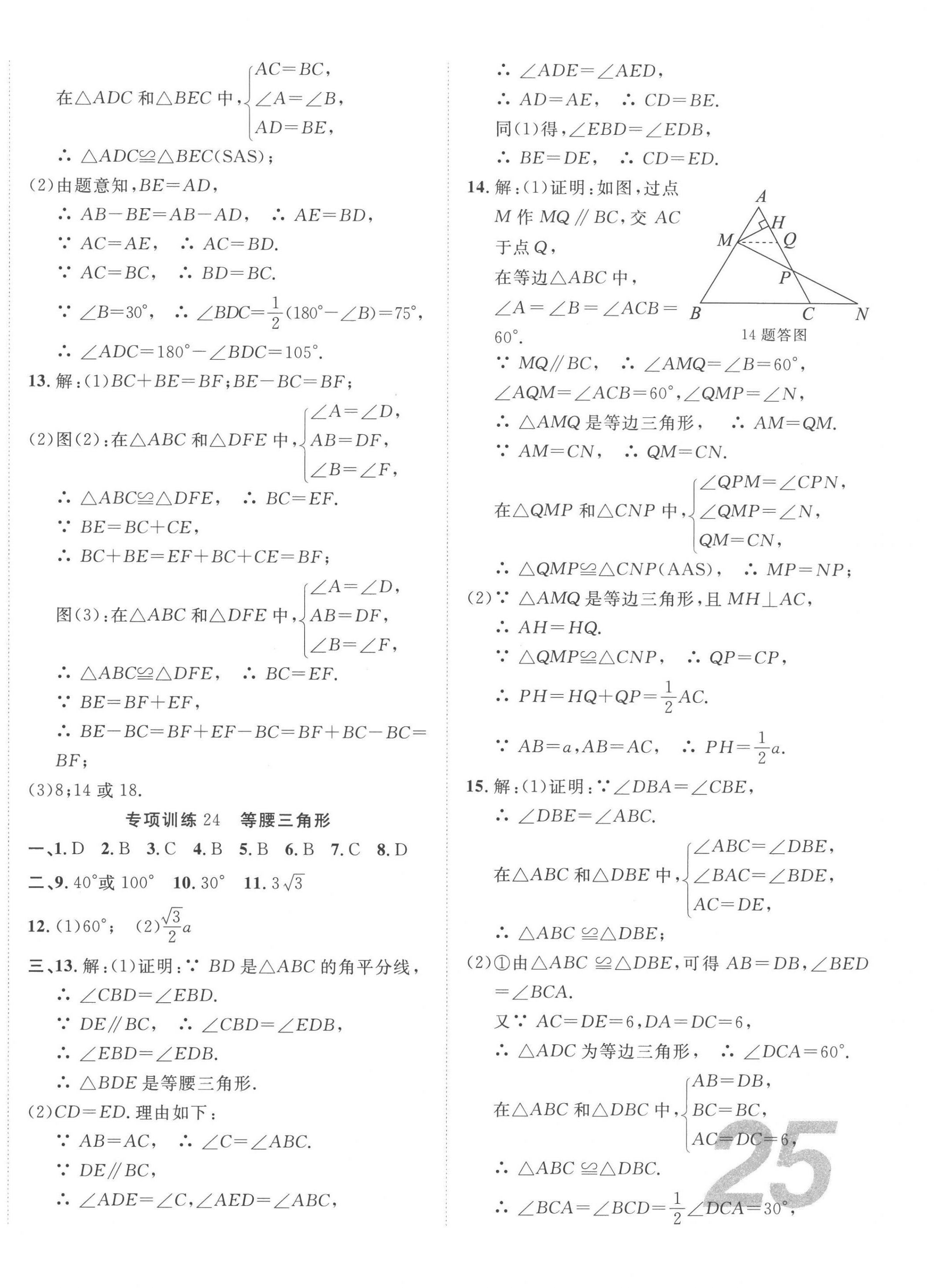 2023年中考考什么專項課時50練數學河北專版 第14頁