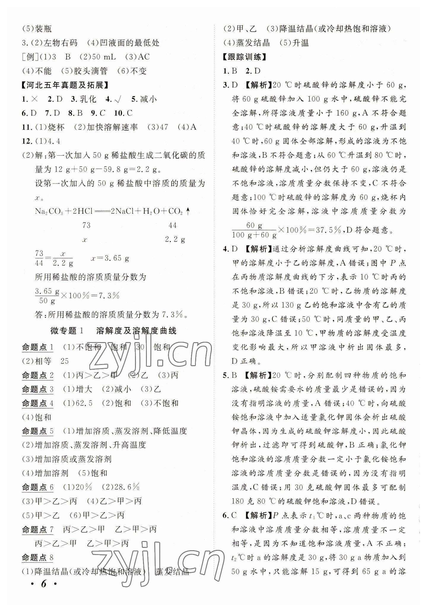 2023年中考考什么化學(xué)河北專版 第6頁