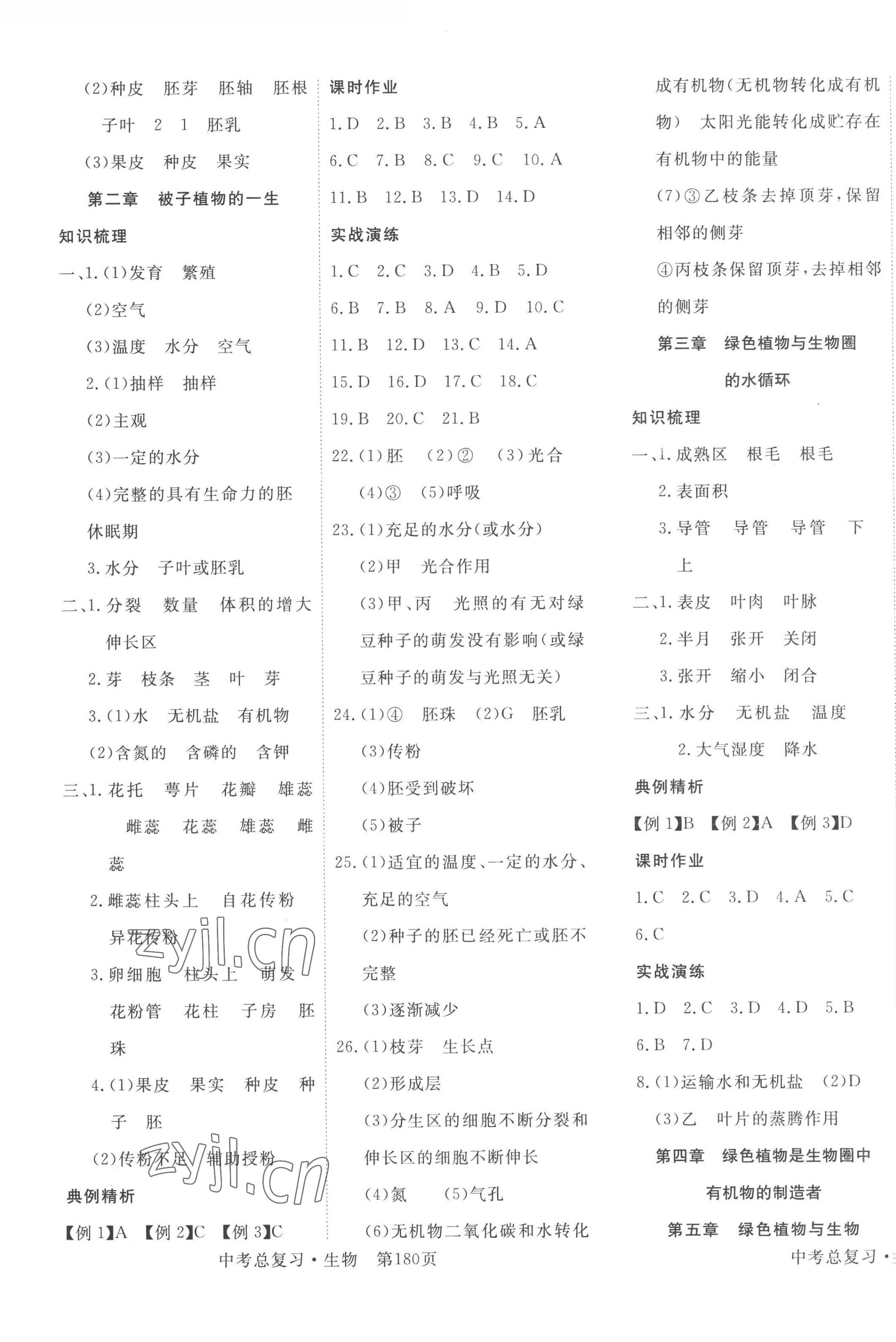 2023年351高效課堂導(dǎo)學(xué)案生物中考 第3頁