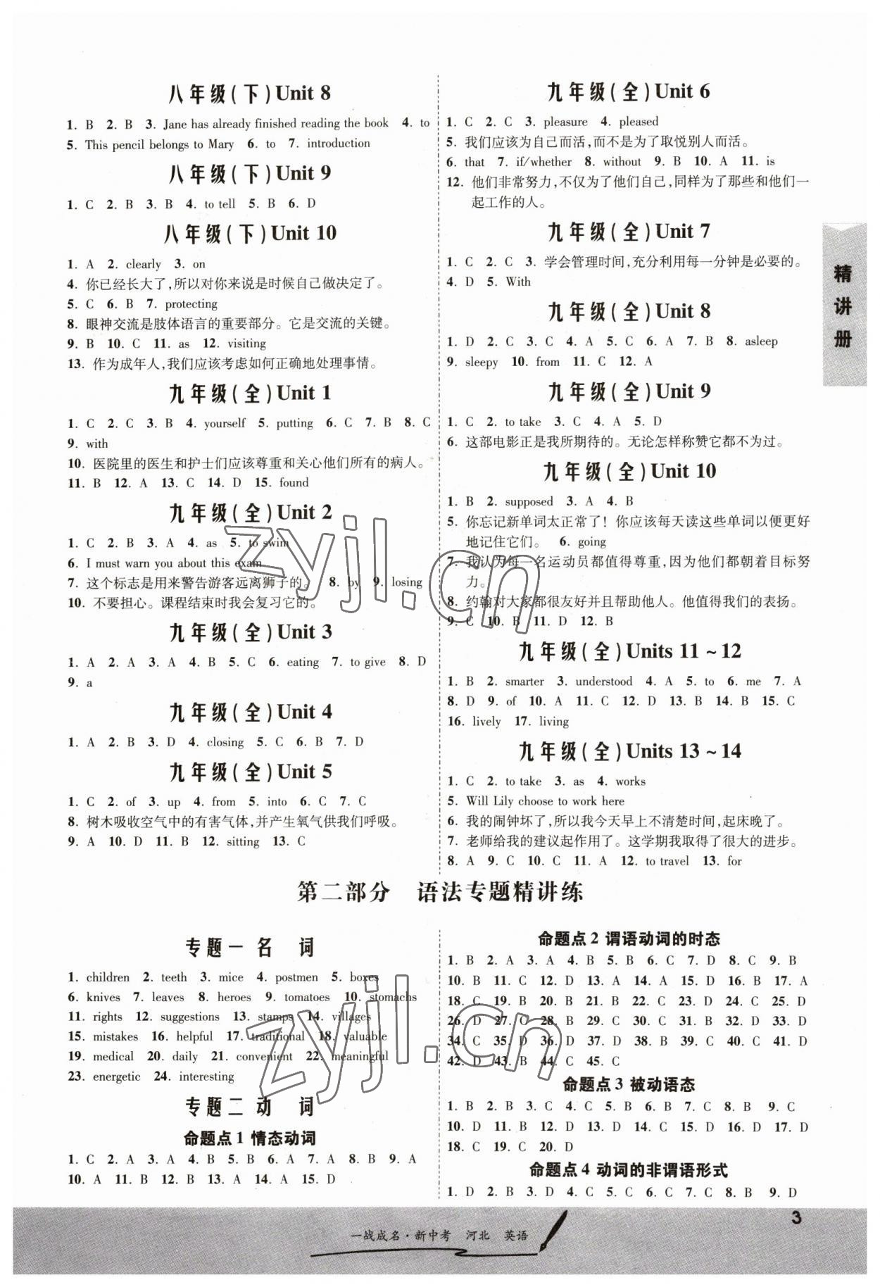 2023年一战成名考前新方案英语河北专版 第3页