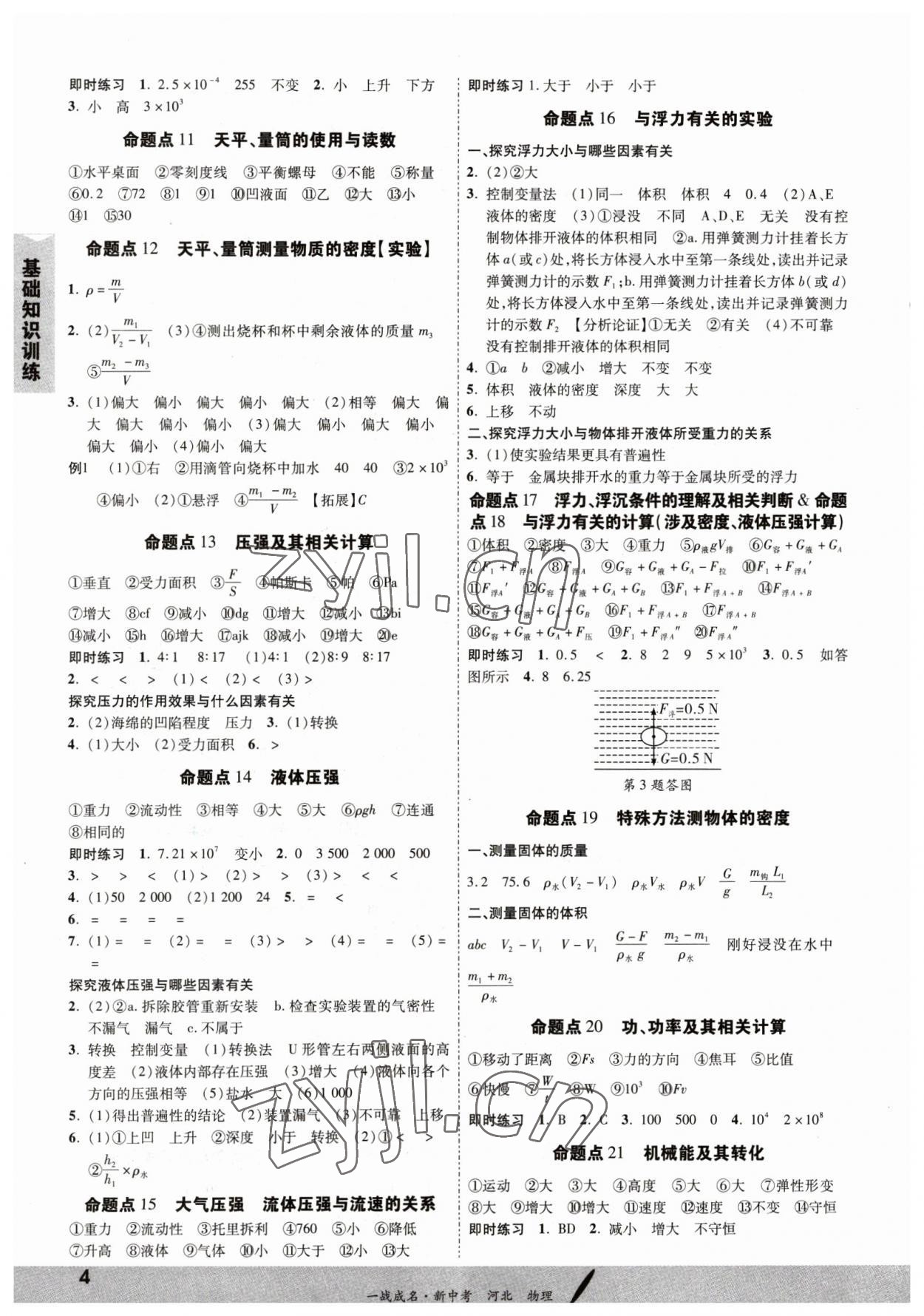 2023年一战成名考前新方案物理河北中考 第4页