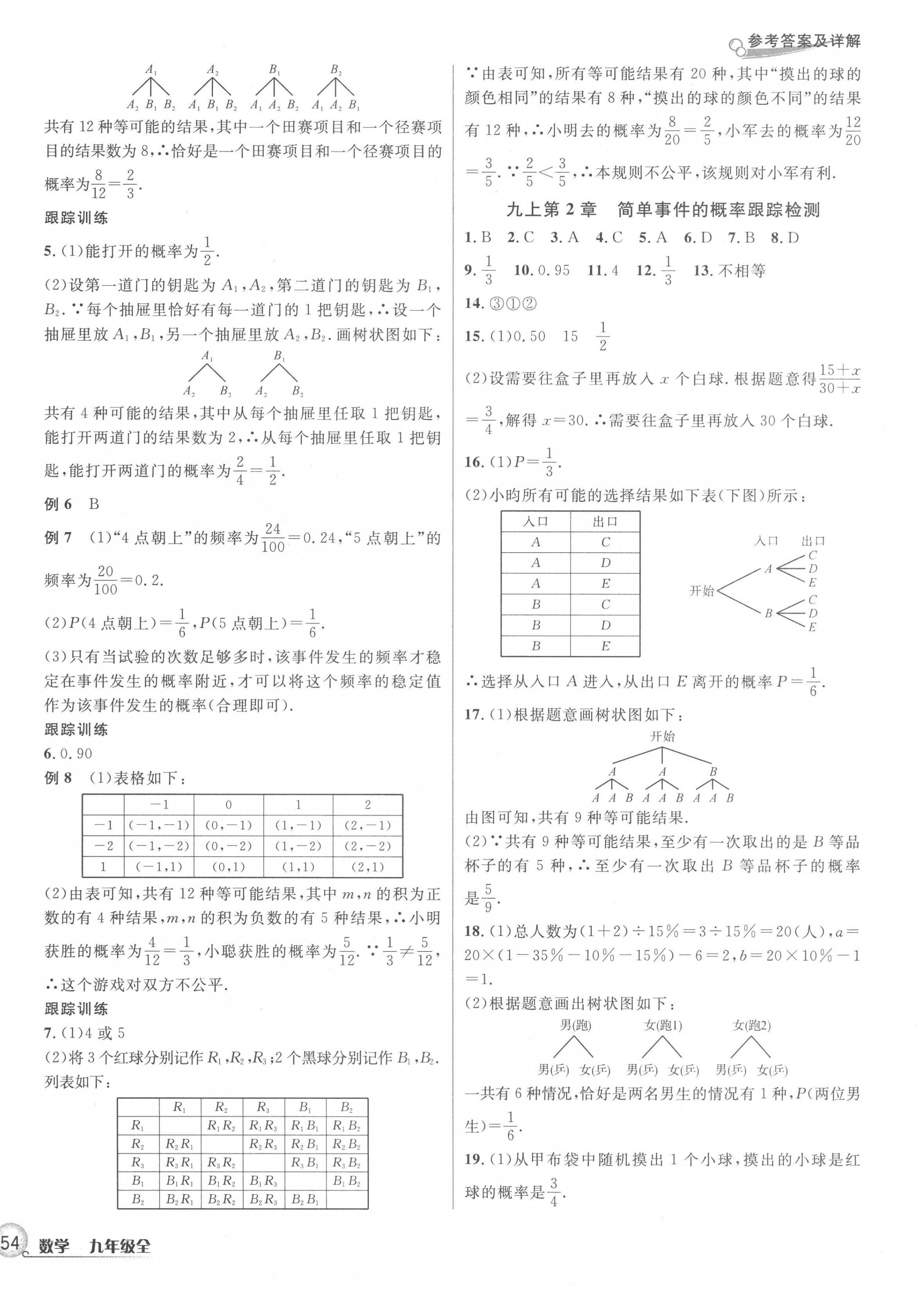 2022年各地期末名卷精选九年级数学全一册浙教版 第4页