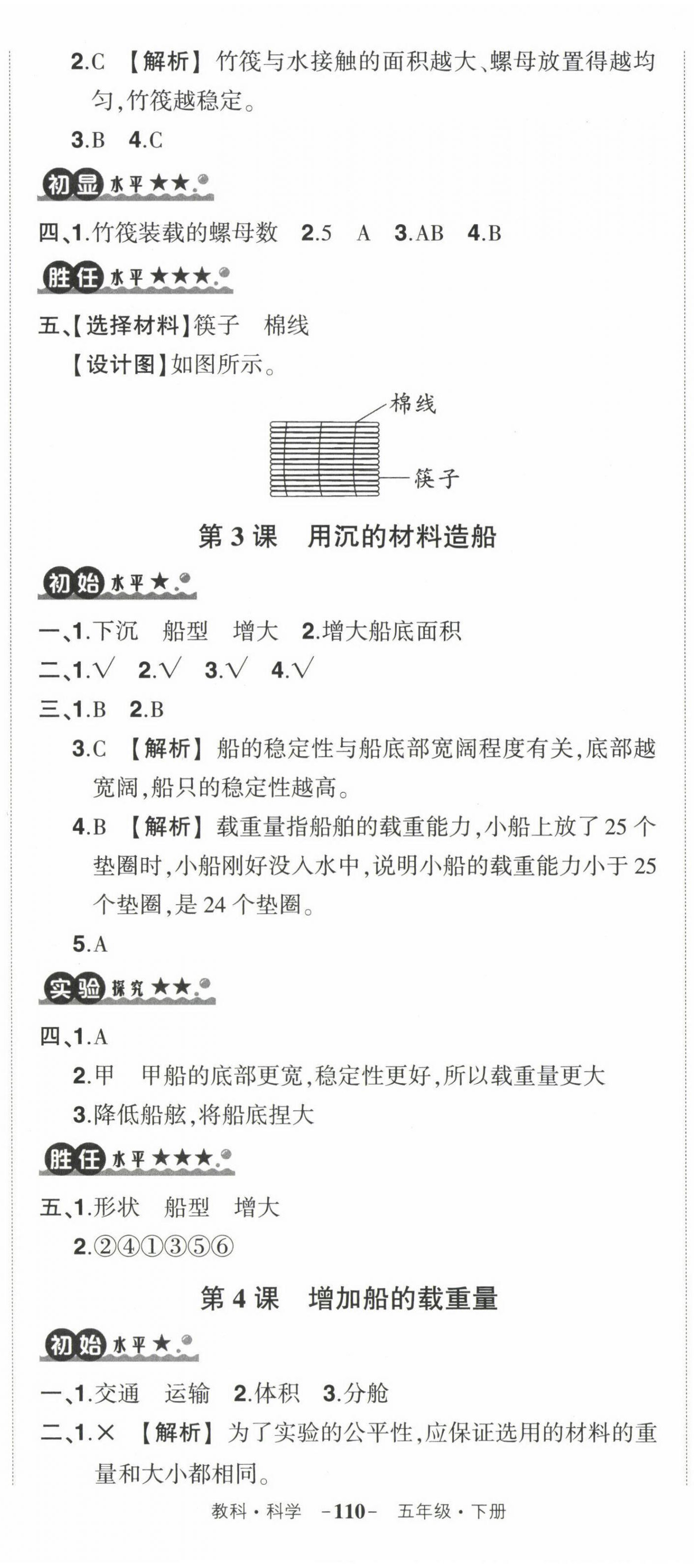 2023年狀元成才路創(chuàng)優(yōu)作業(yè)100分五年級科學下冊教科版 第5頁