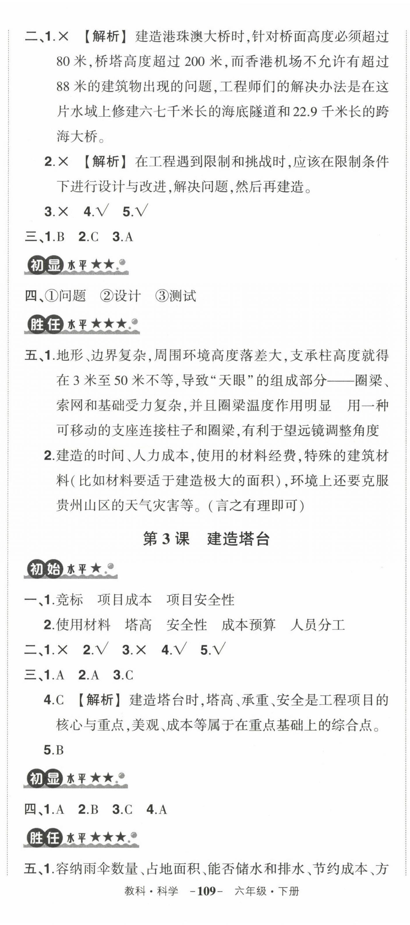 2023年?duì)钤刹怕穭?chuàng)優(yōu)作業(yè)100分六年級(jí)科學(xué)下冊(cè)教科版 第2頁(yè)