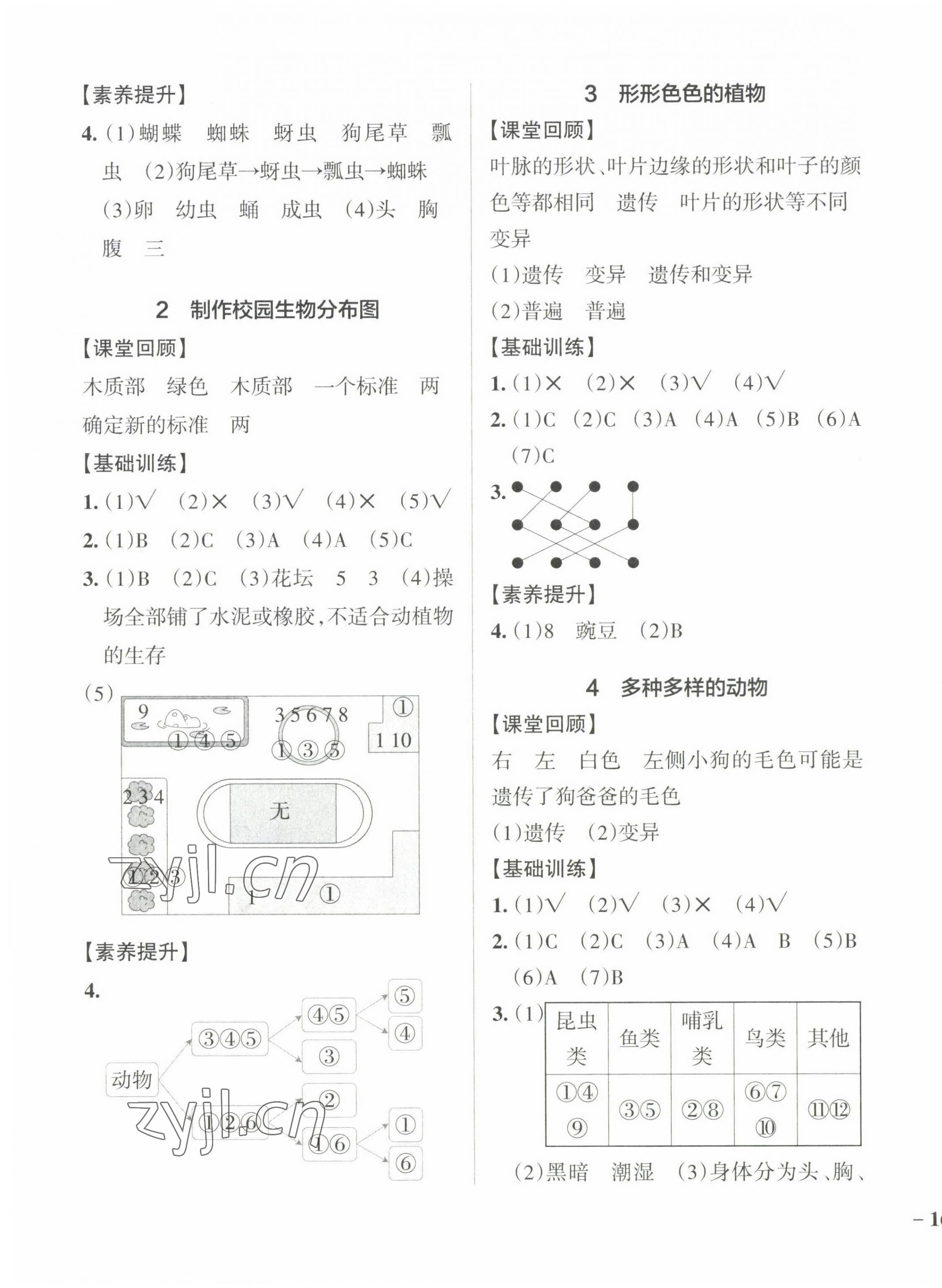 2023年小學(xué)學(xué)霸作業(yè)本六年級(jí)科學(xué)下冊(cè)教科版 參考答案第3頁