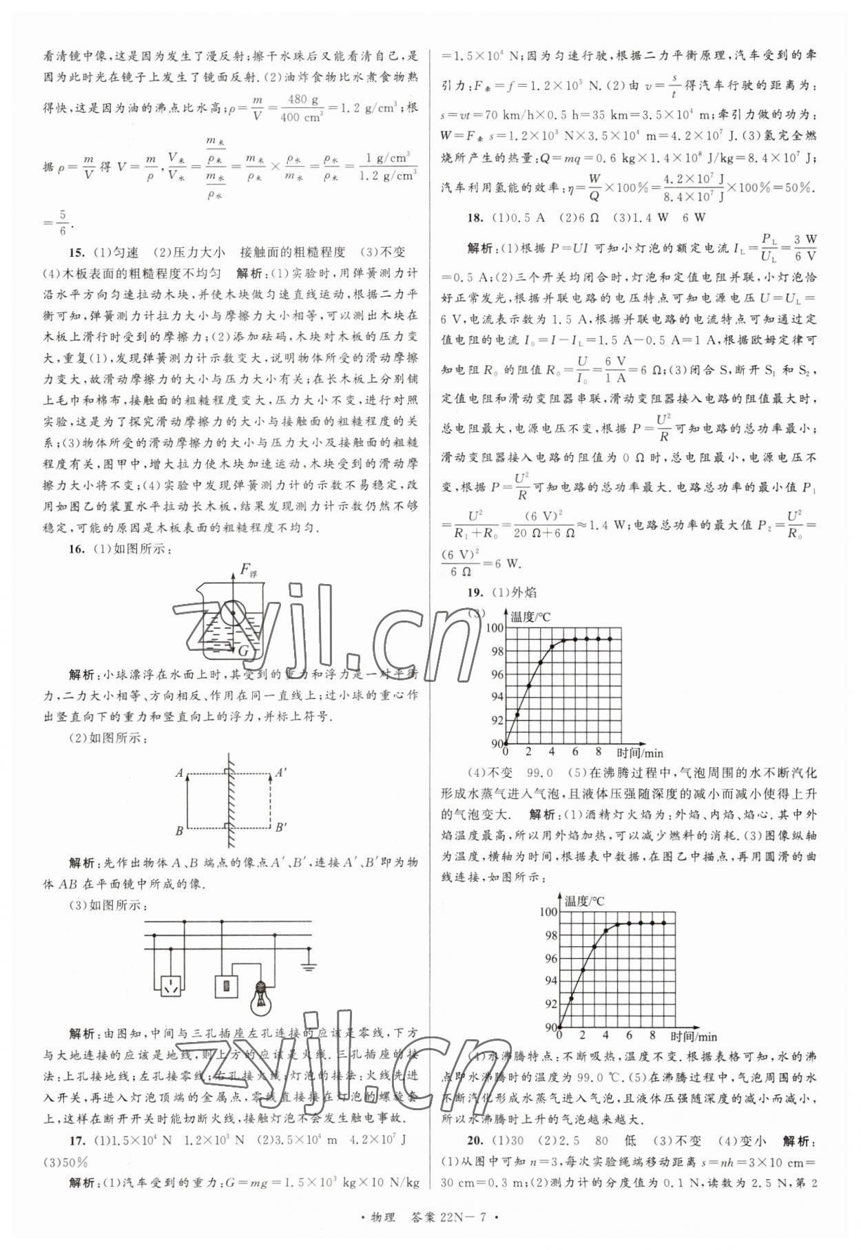 2023年江蘇省中考試卷匯編物理 第7頁(yè)