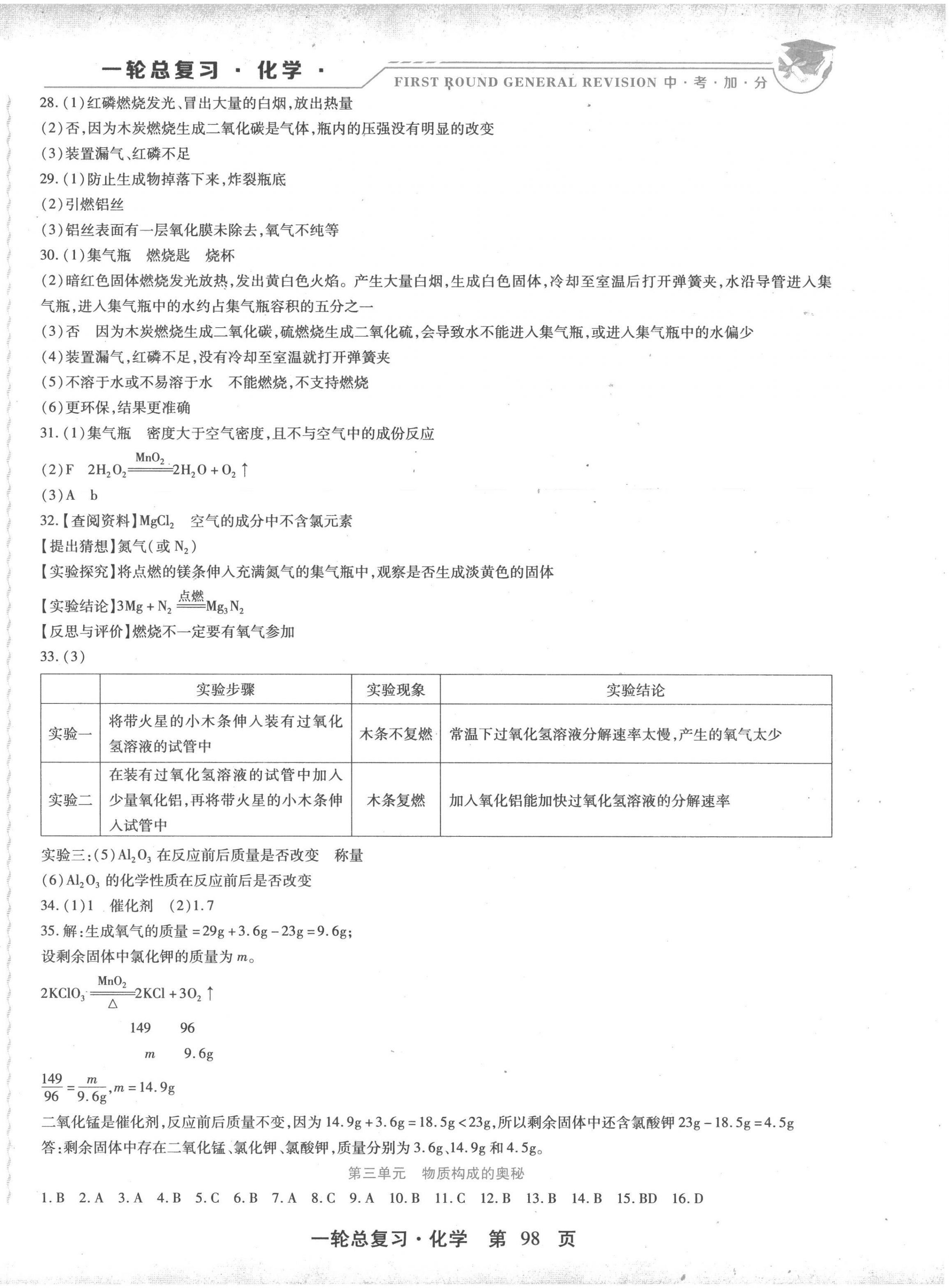 2023年中考加分一輪總復(fù)習(xí)化學(xué) 第2頁