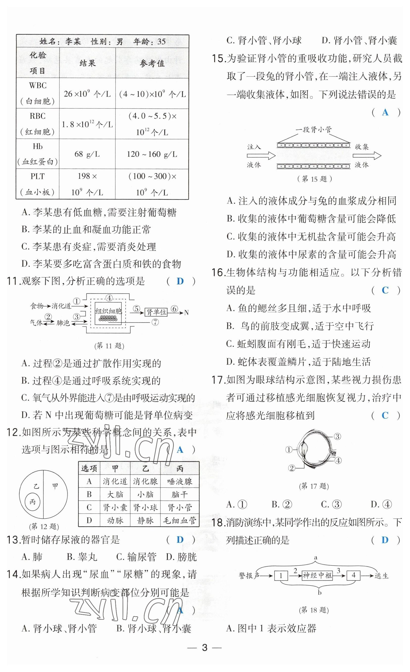 2023年荣德基点拨中考生物福建专版 第8页